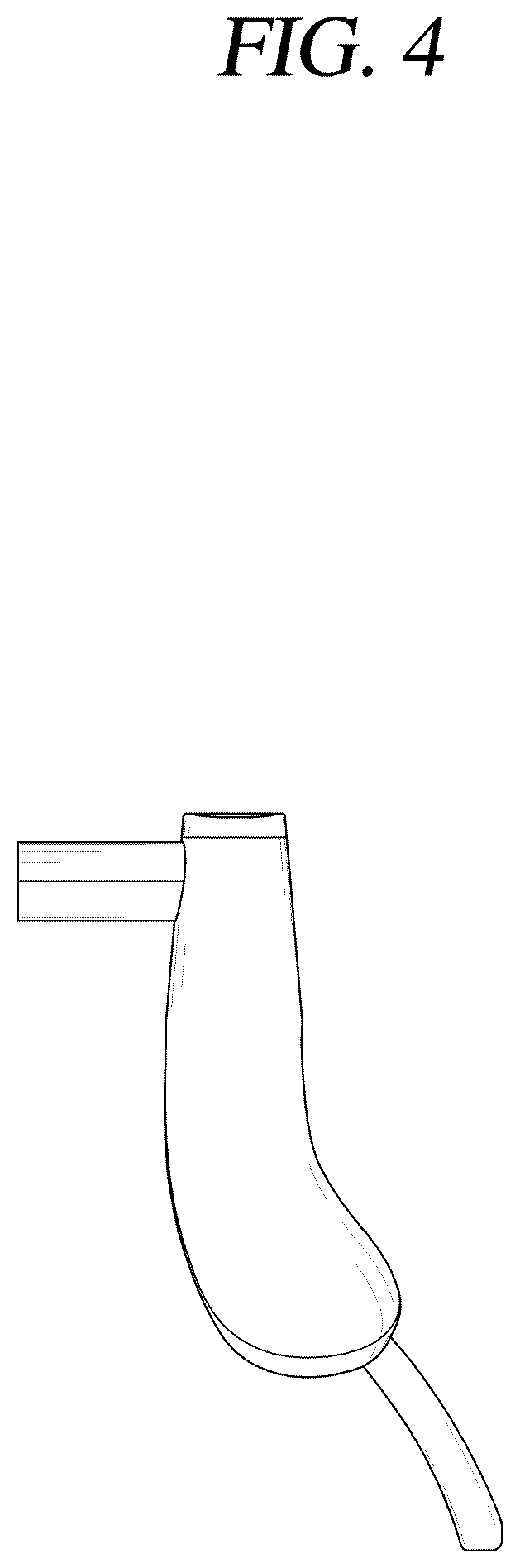 Patent USD1043135 Figure 4 – Hanger for clothing care machine
