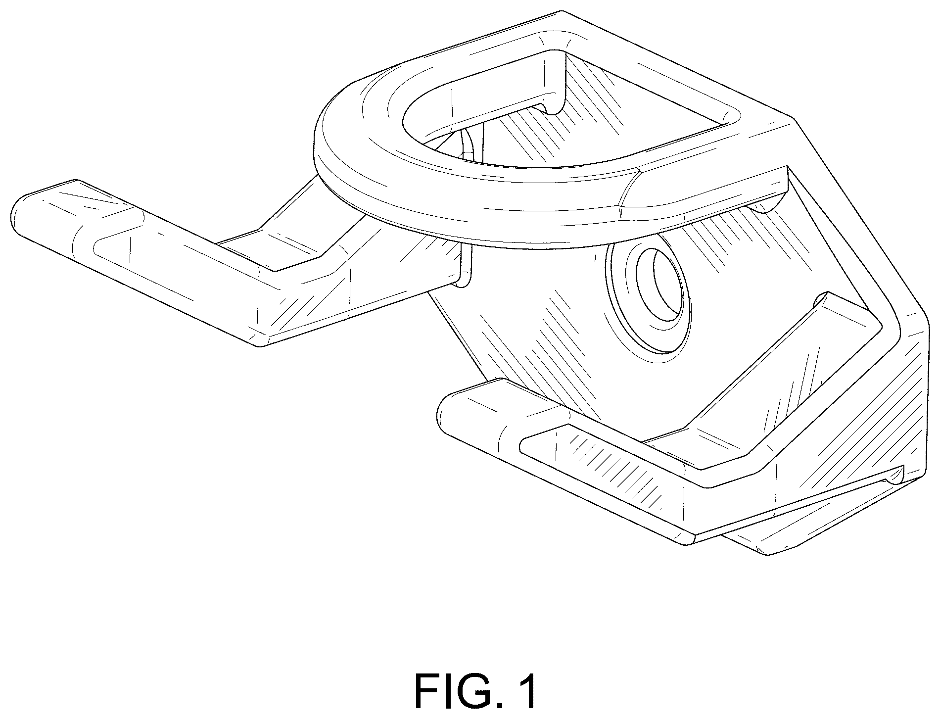 Patent USD1043136 — Hat display hook — Figure 1