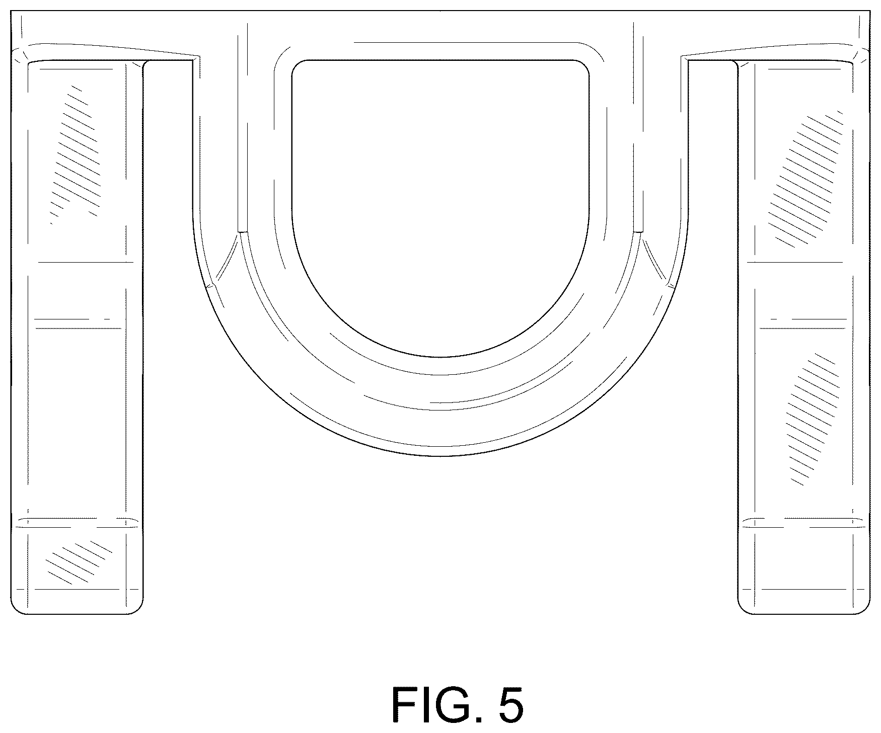 Patent USD1043136 Figure 5 – Hat display hook
