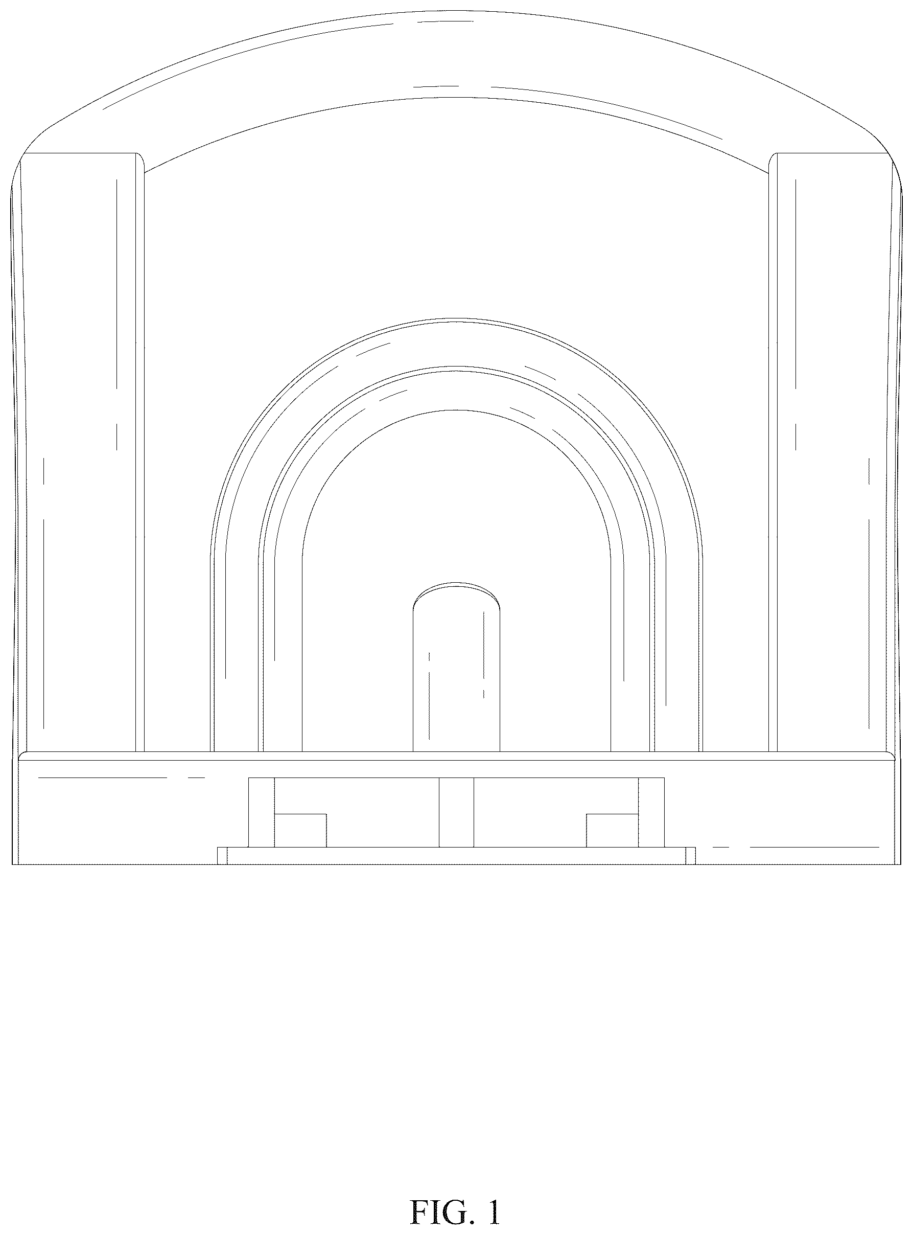 Patent USD1043137 Figure 1 – Hat hanger