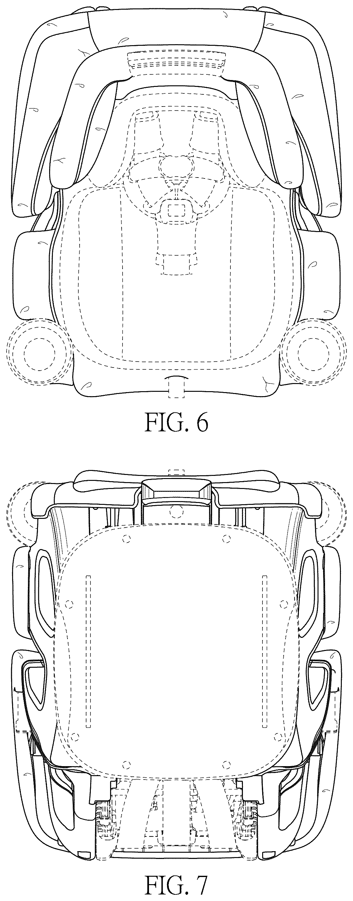 Patent USD1043138 Figure 6 – Child seat for automobile