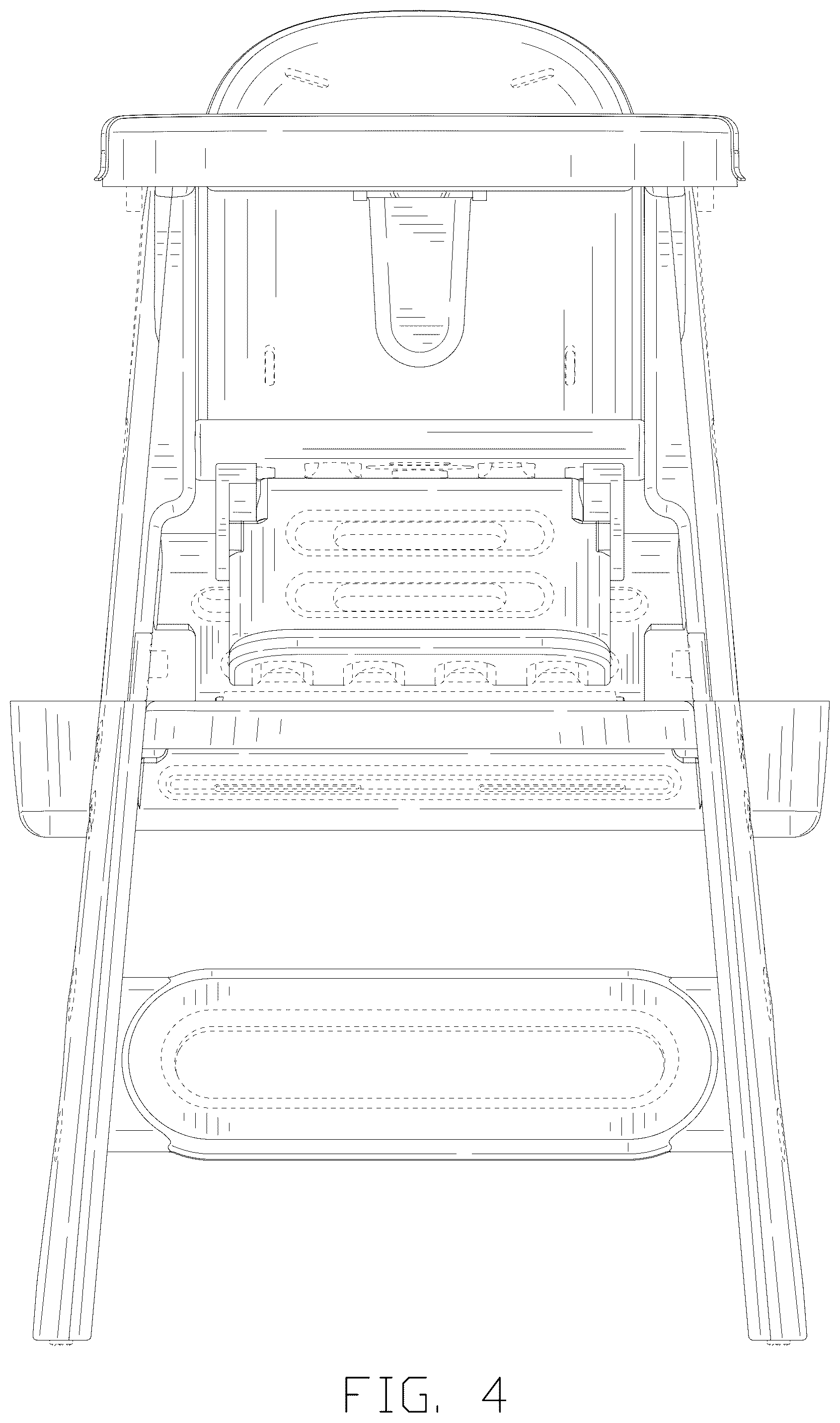Patent USD1043139 Figure 4 – Baby feeding chair with building block table