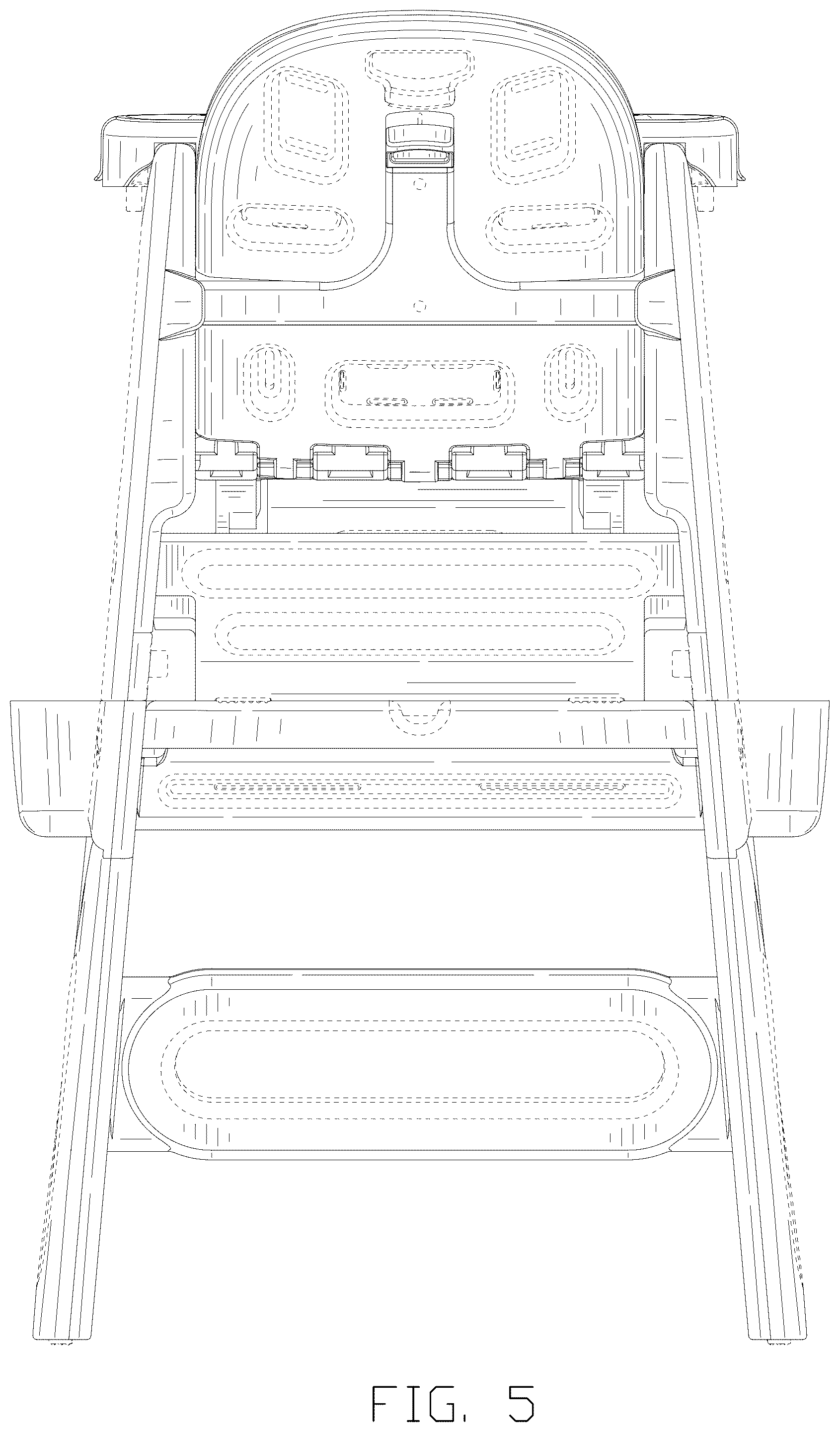 Patent USD1043139 Figure 5 – Baby feeding chair with building block table