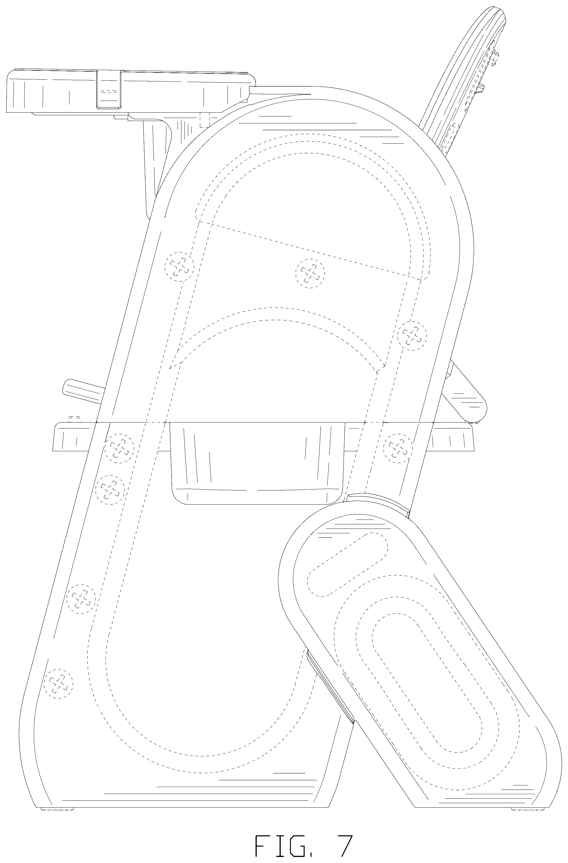 Patent USD1043139 Figure 7 – Baby feeding chair with building block table