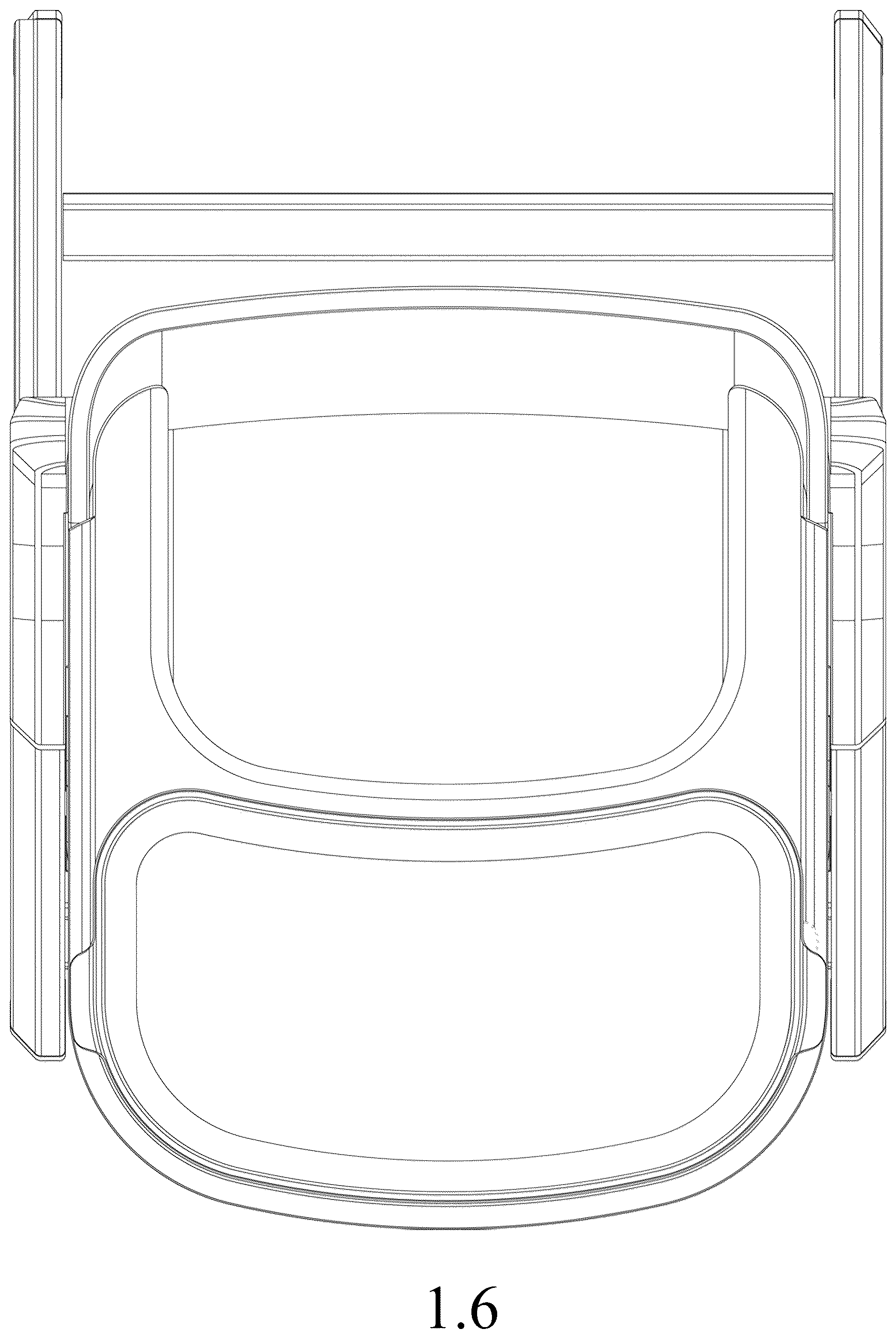 Patent USD1043140 Figure 6 – High chair for child