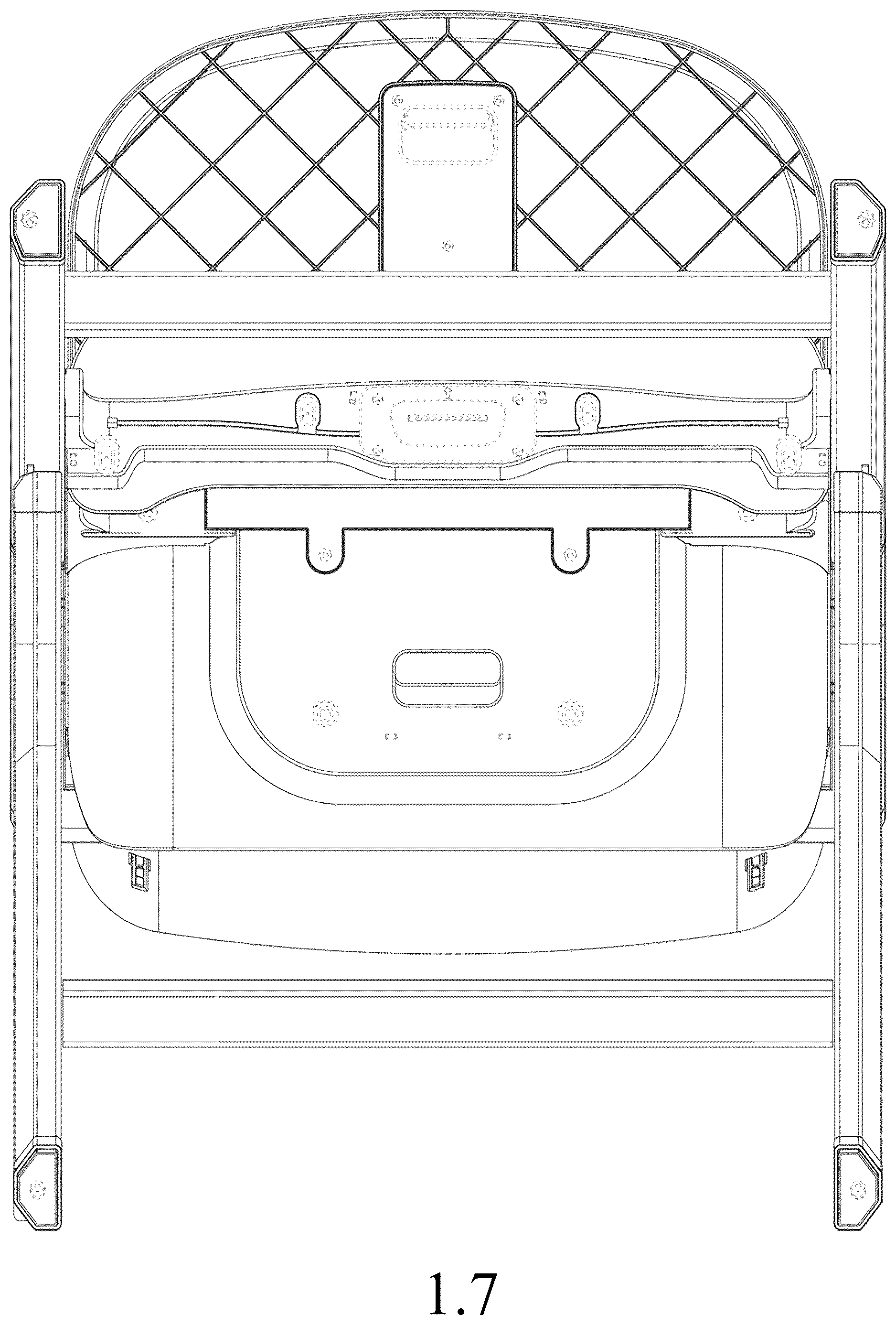 Patent USD1043140 Figure 7 – High chair for child