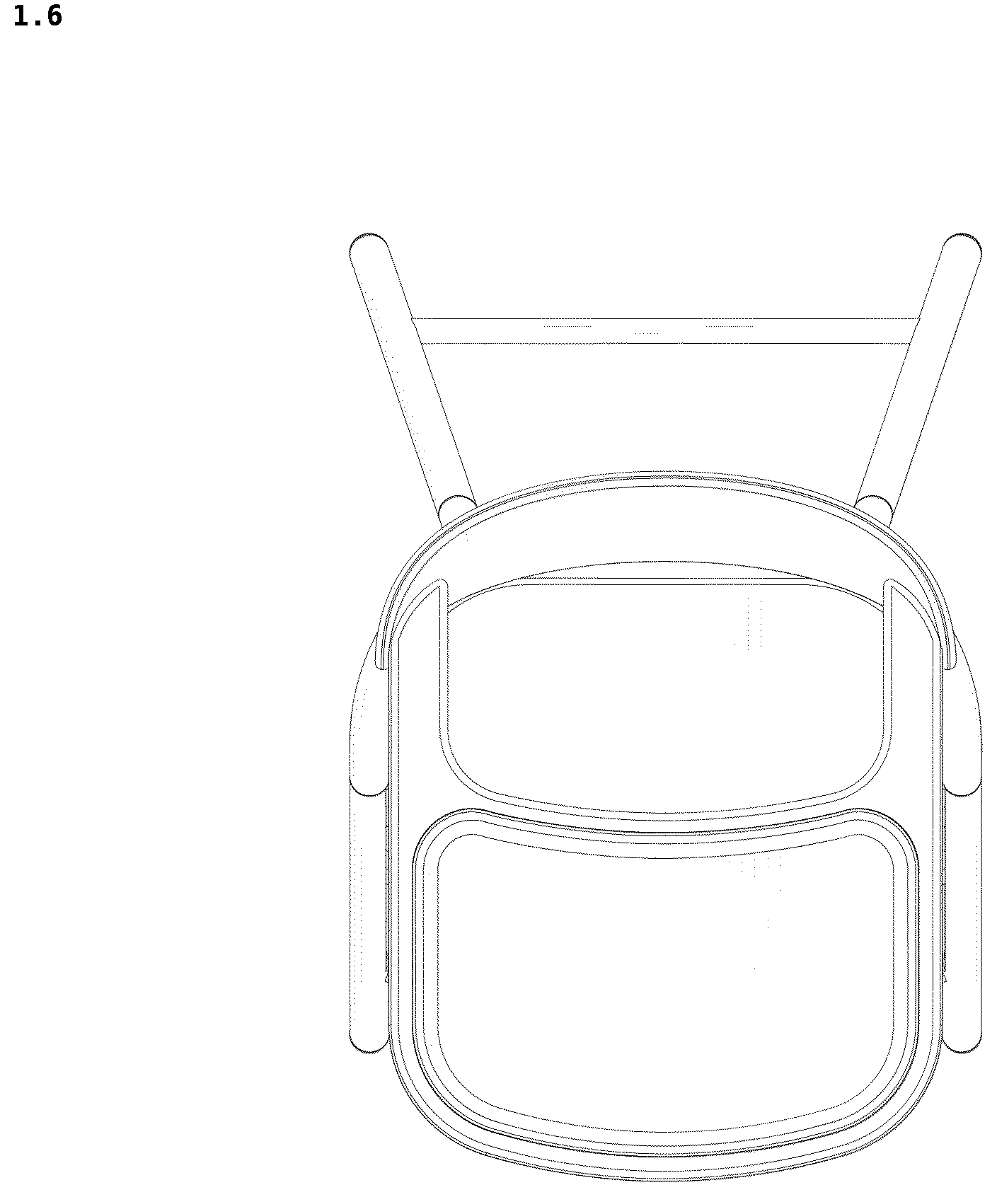 Patent USD1043141 Figure 6 – High chair for child
