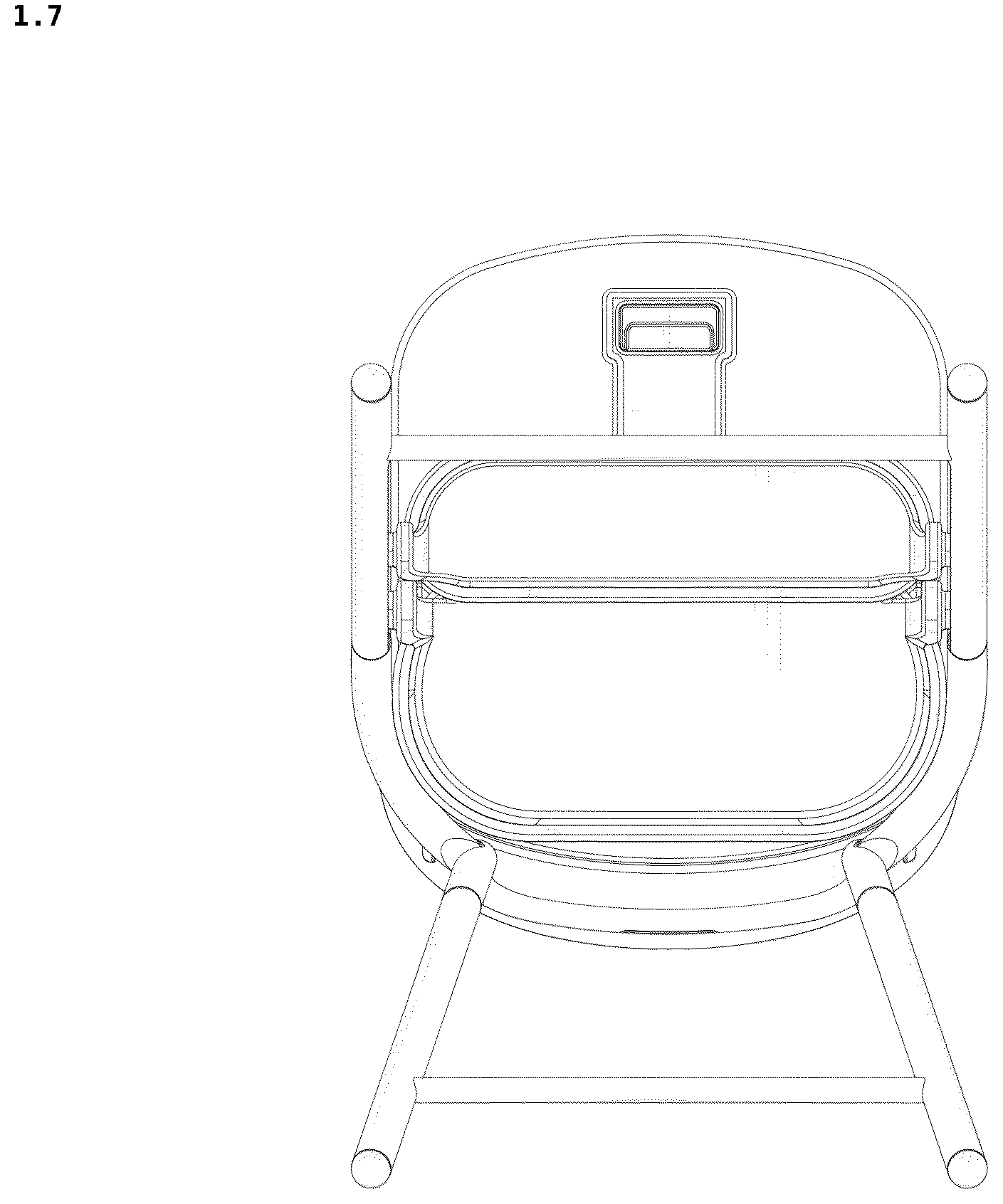 Patent USD1043141 Figure 7 – High chair for child