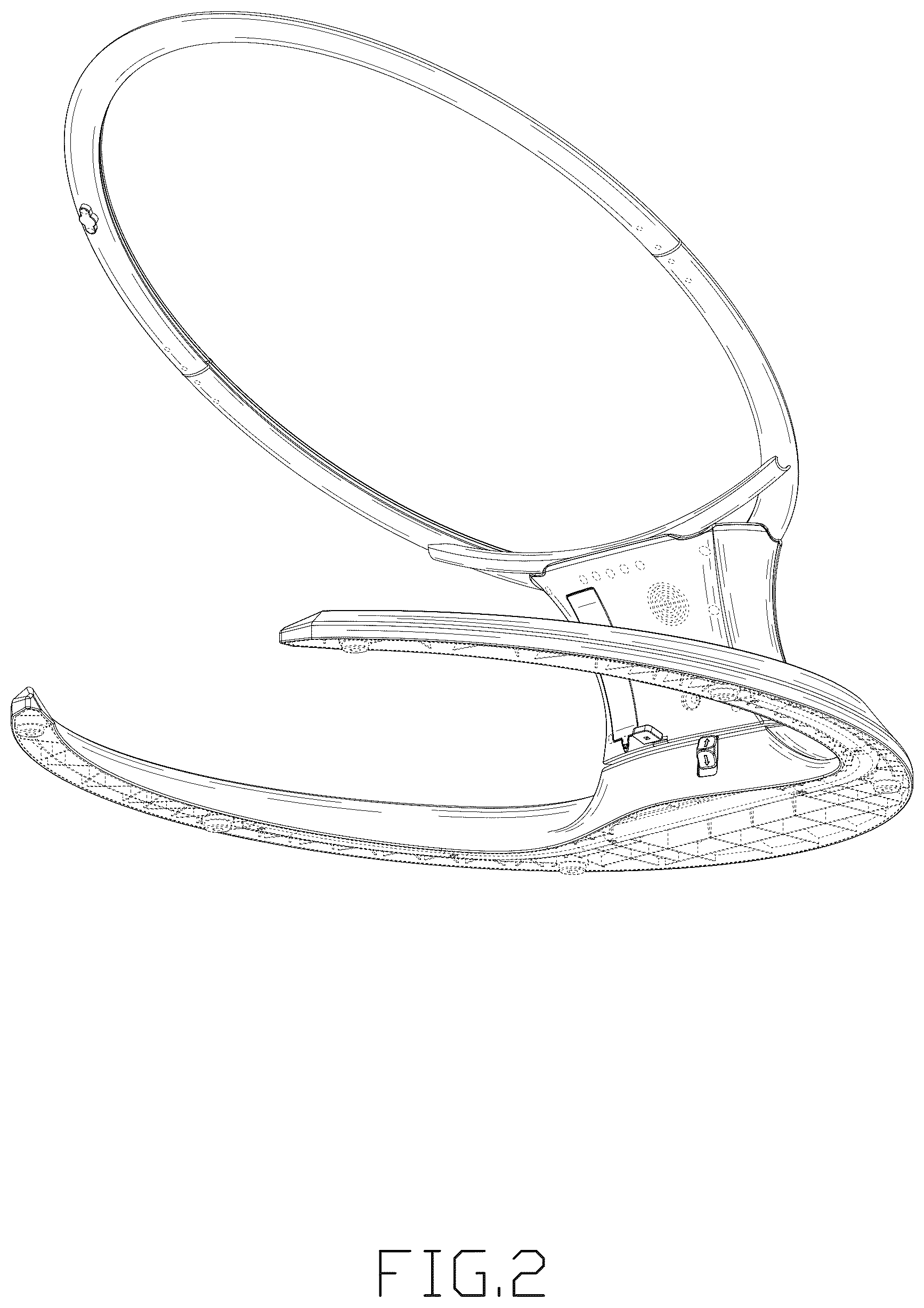 Patent USD1043142 Figure 2 – Baby swing