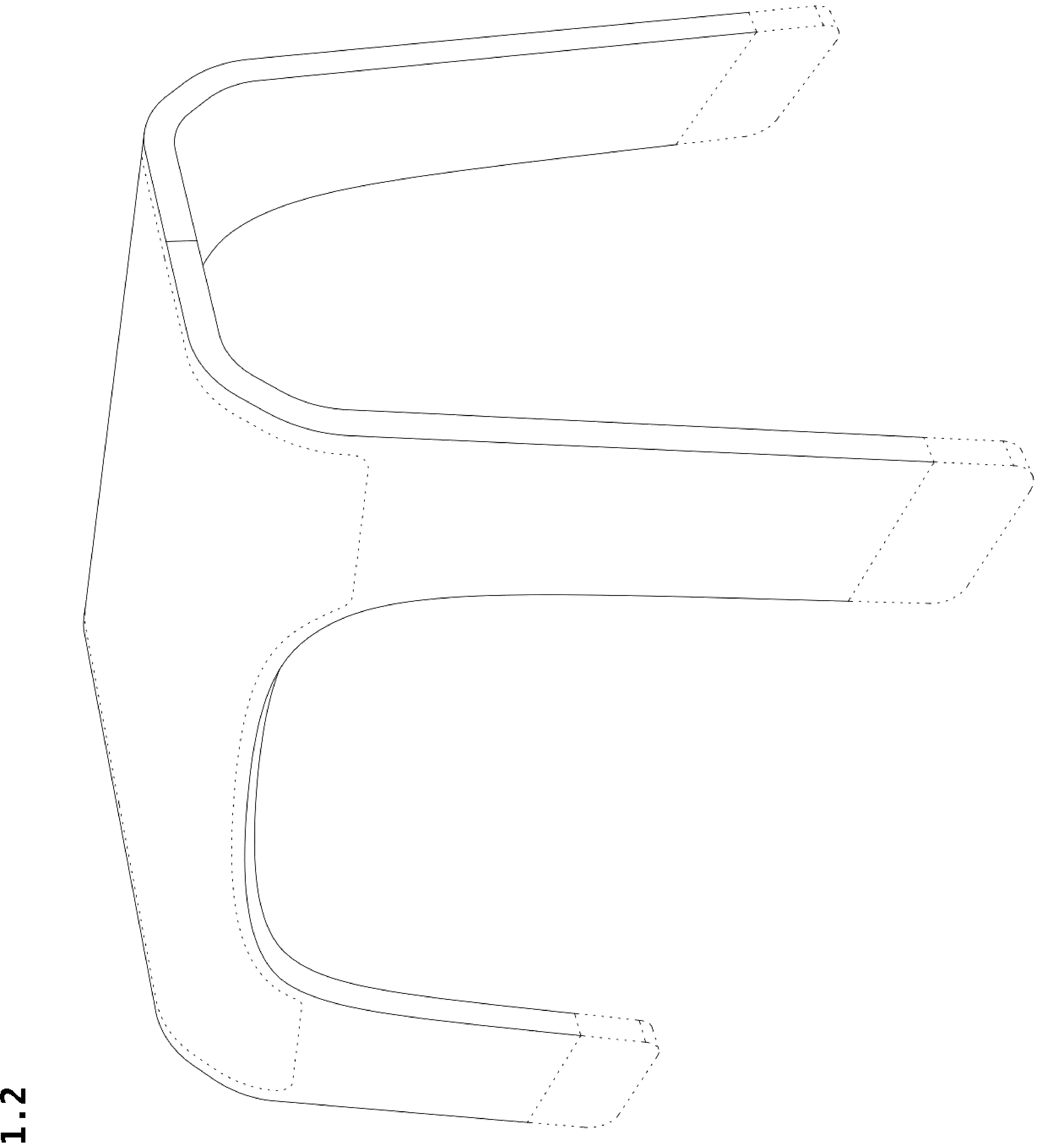 Patent USD1043145 Figure 2 – School bench