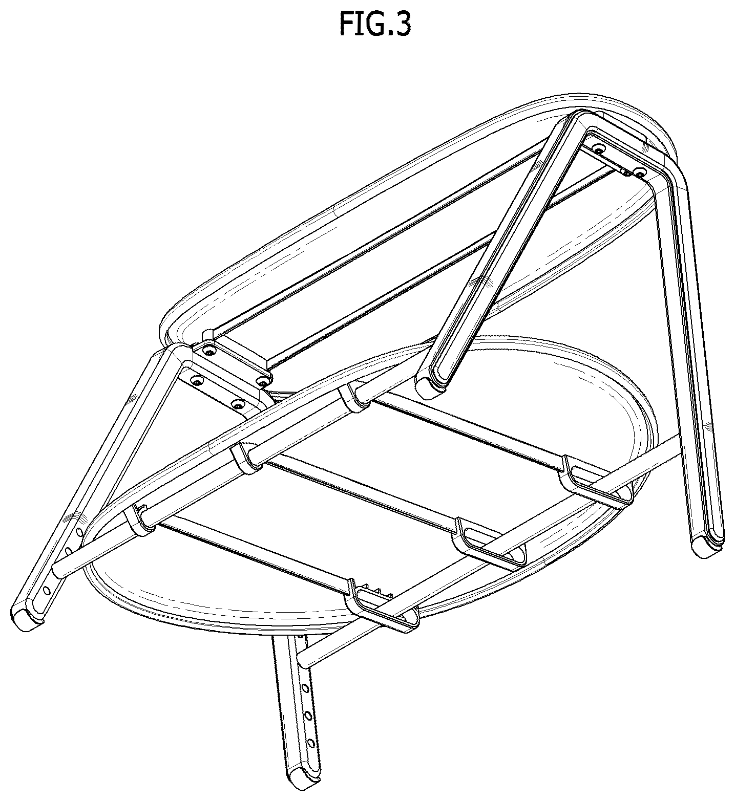 Patent USD1043146 Figure 3 – Foot stool