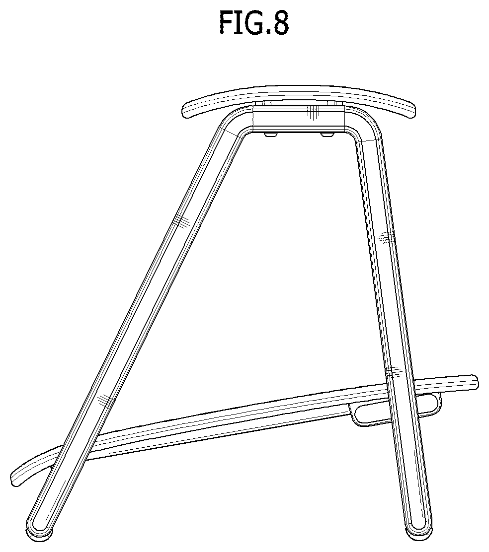 Patent USD1043146 Figure 8 – Foot stool