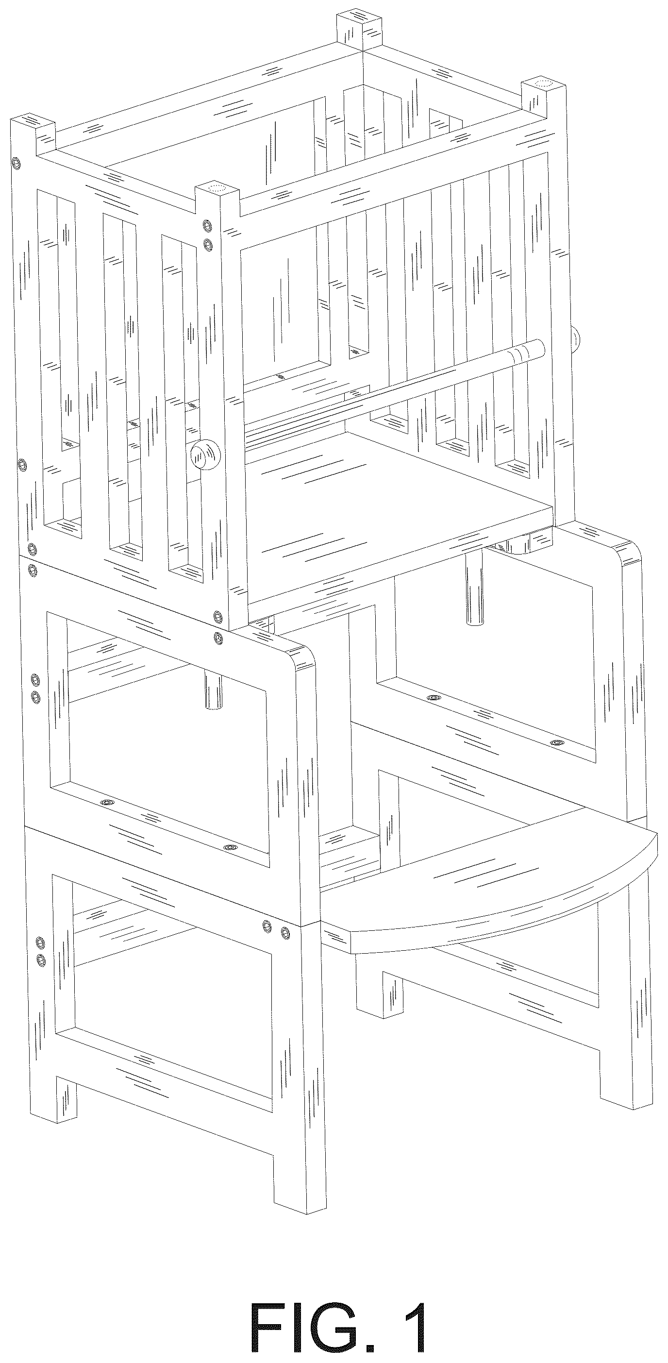 Patent USD1043147 Figure 1 – Learning tower