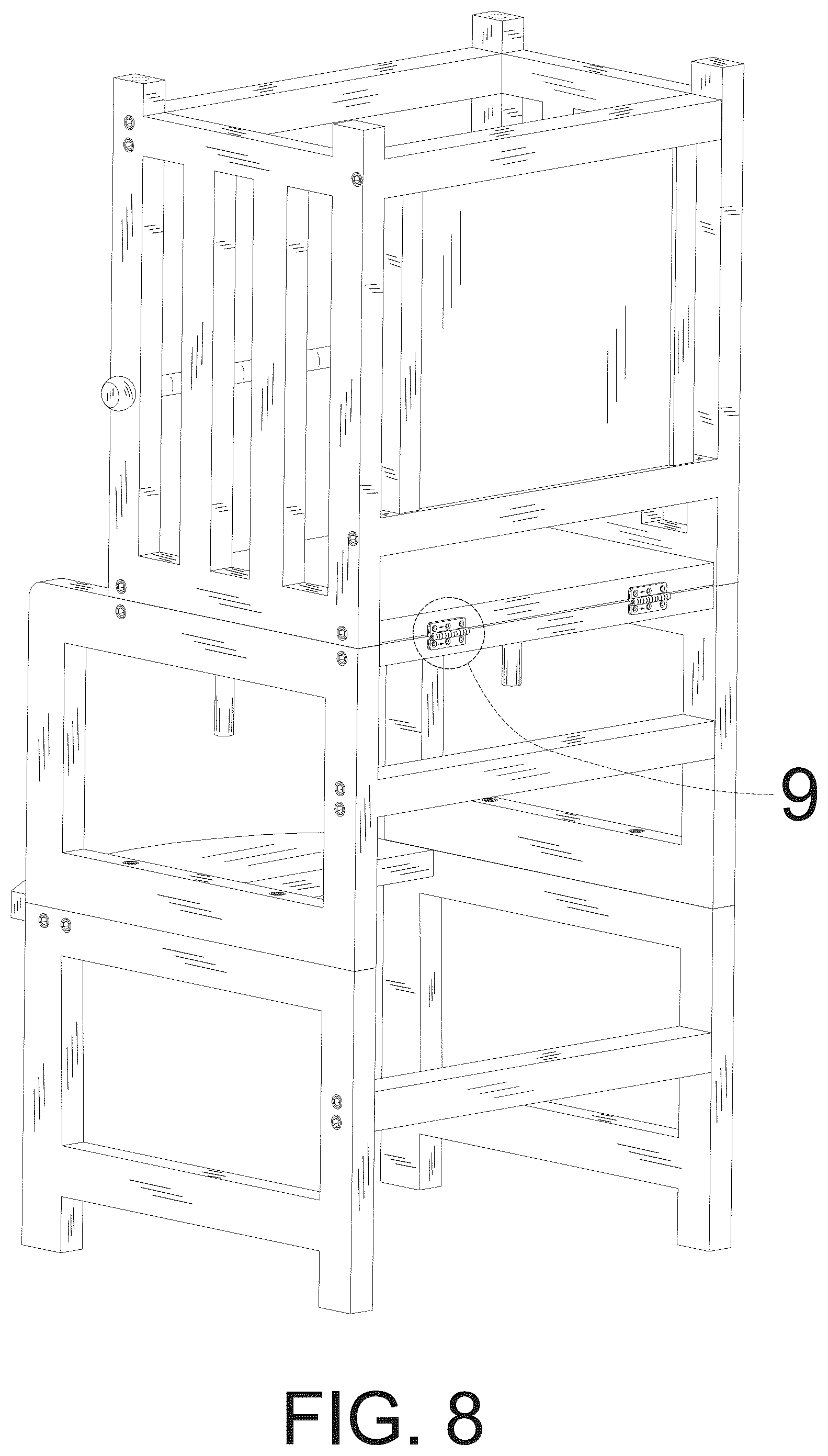Patent USD1043147 Figure 8 – Learning tower