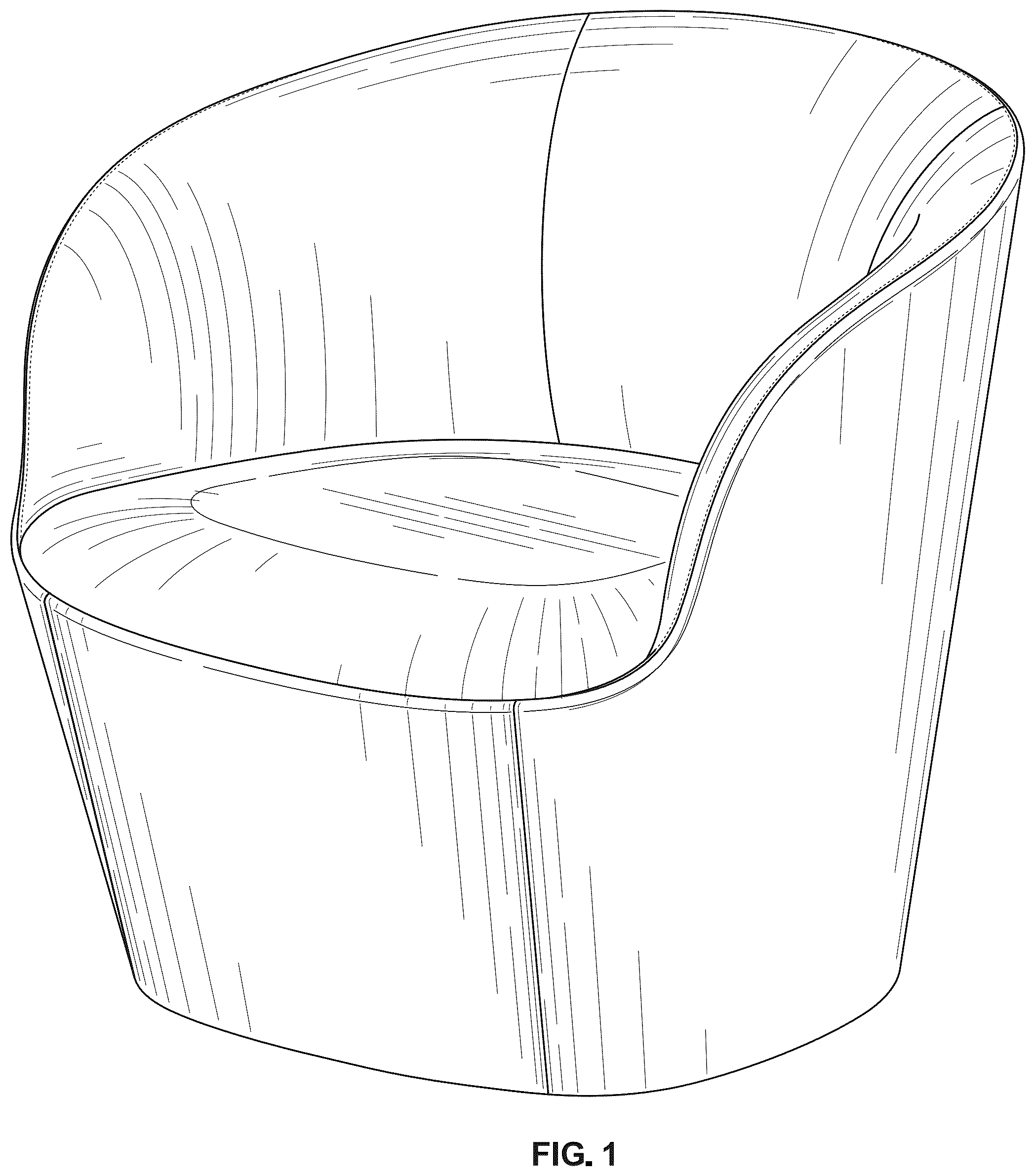Patent USD1043149 Figure 1 – Chair