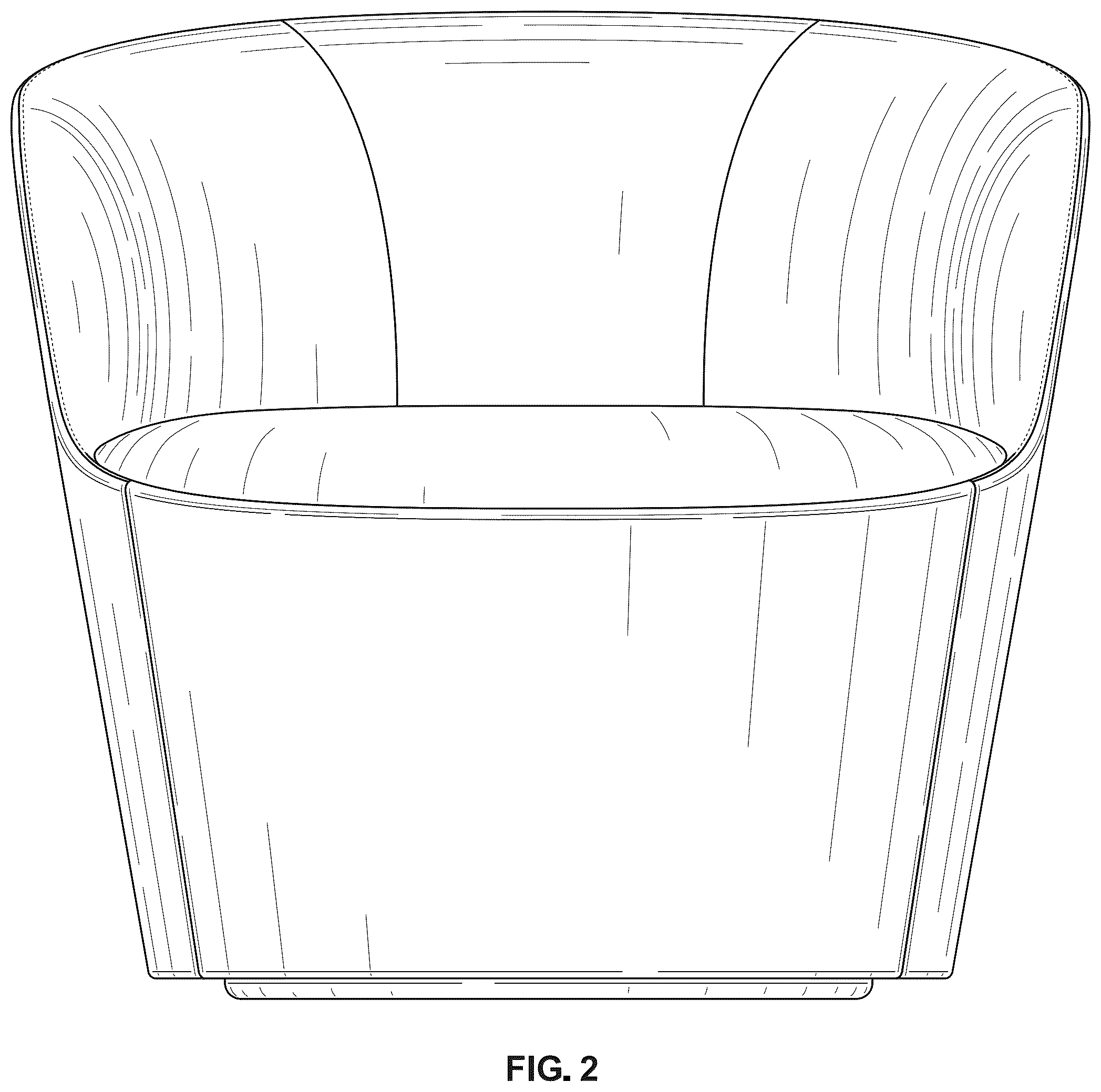 Patent USD1043149 Figure 2 – Chair