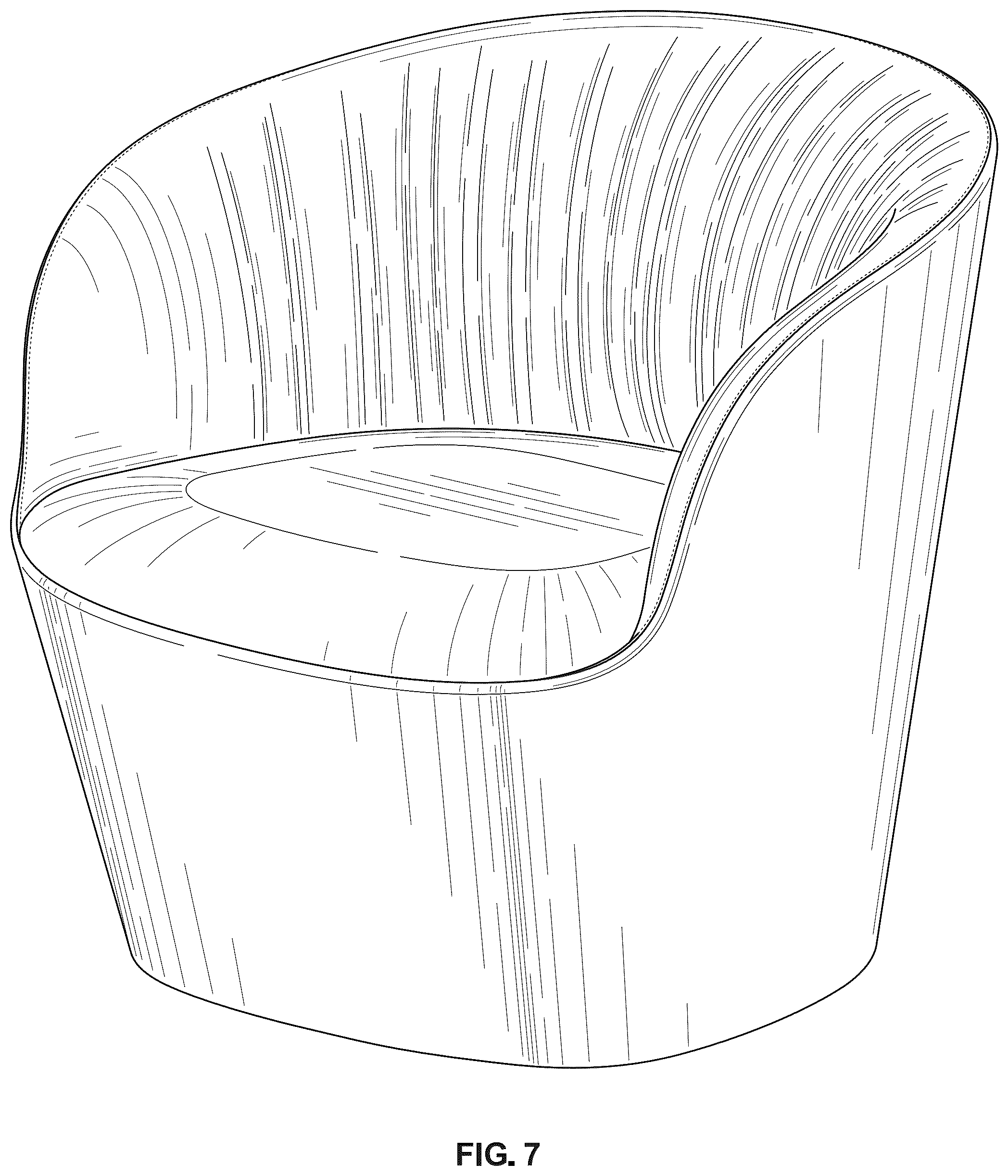 Patent USD1043149 Figure 7 – Chair
