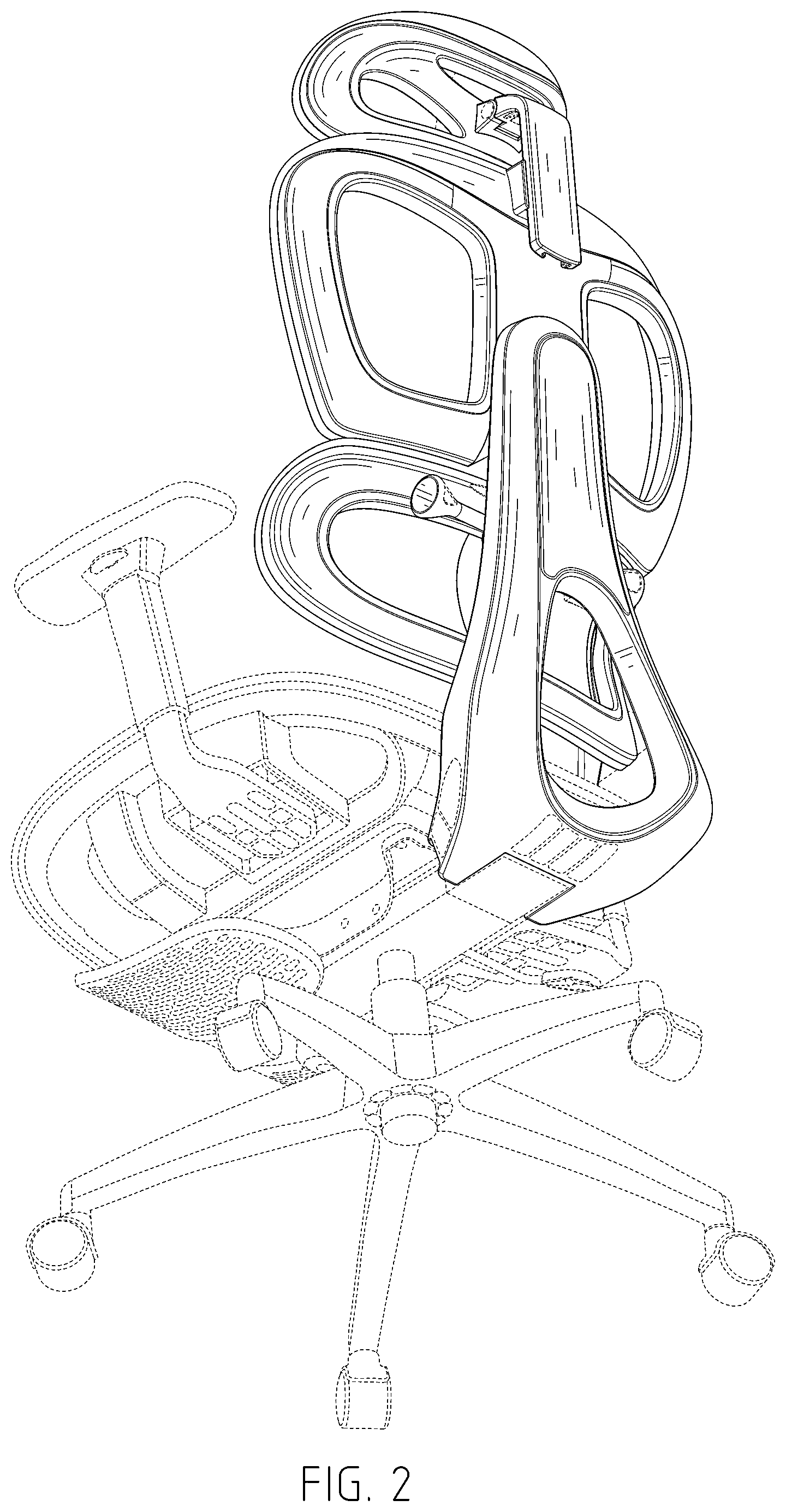 Patent USD1043150 Figure 2 – Office chair
