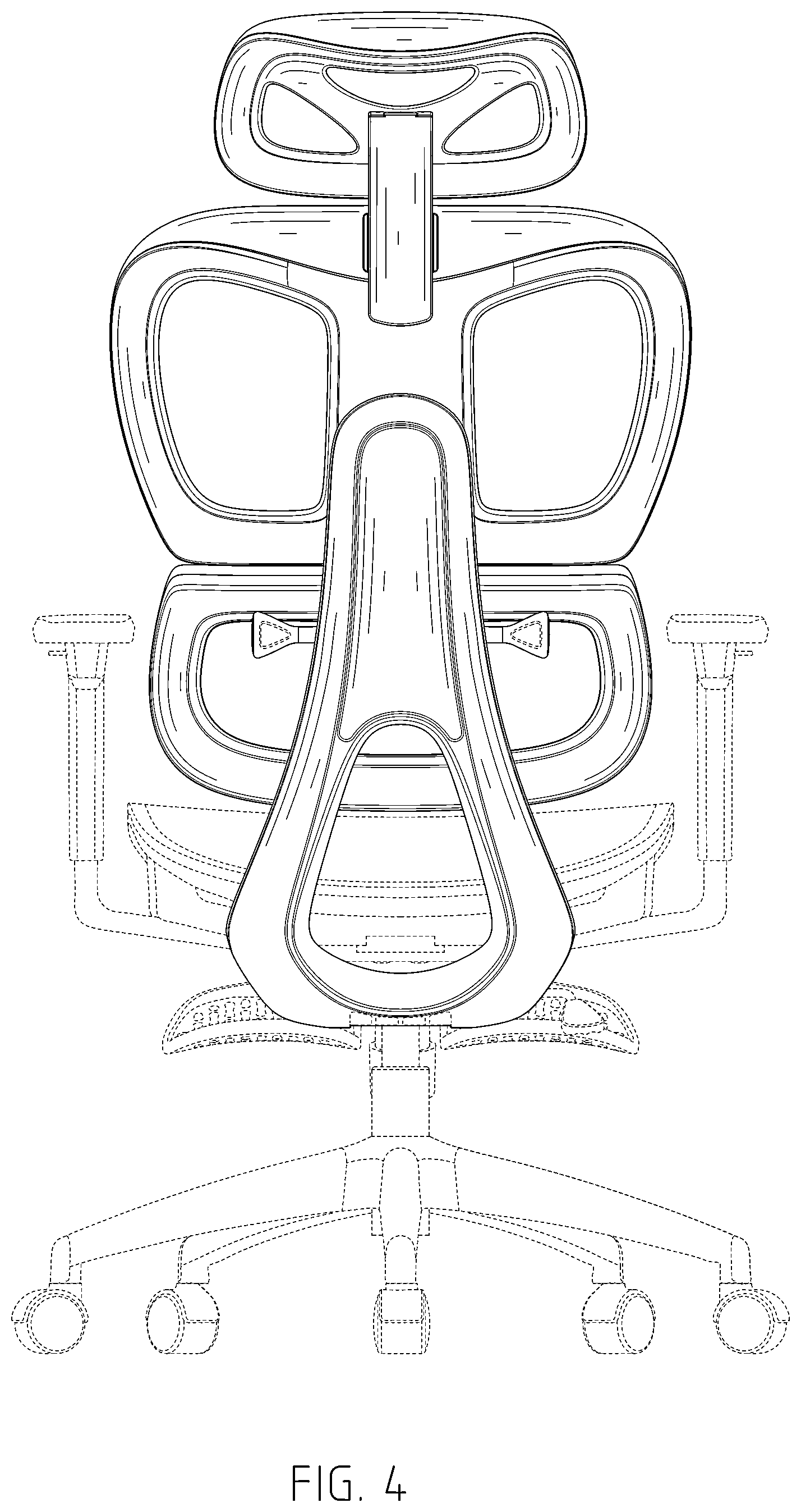 Patent USD1043150 Figure 4 – Office chair