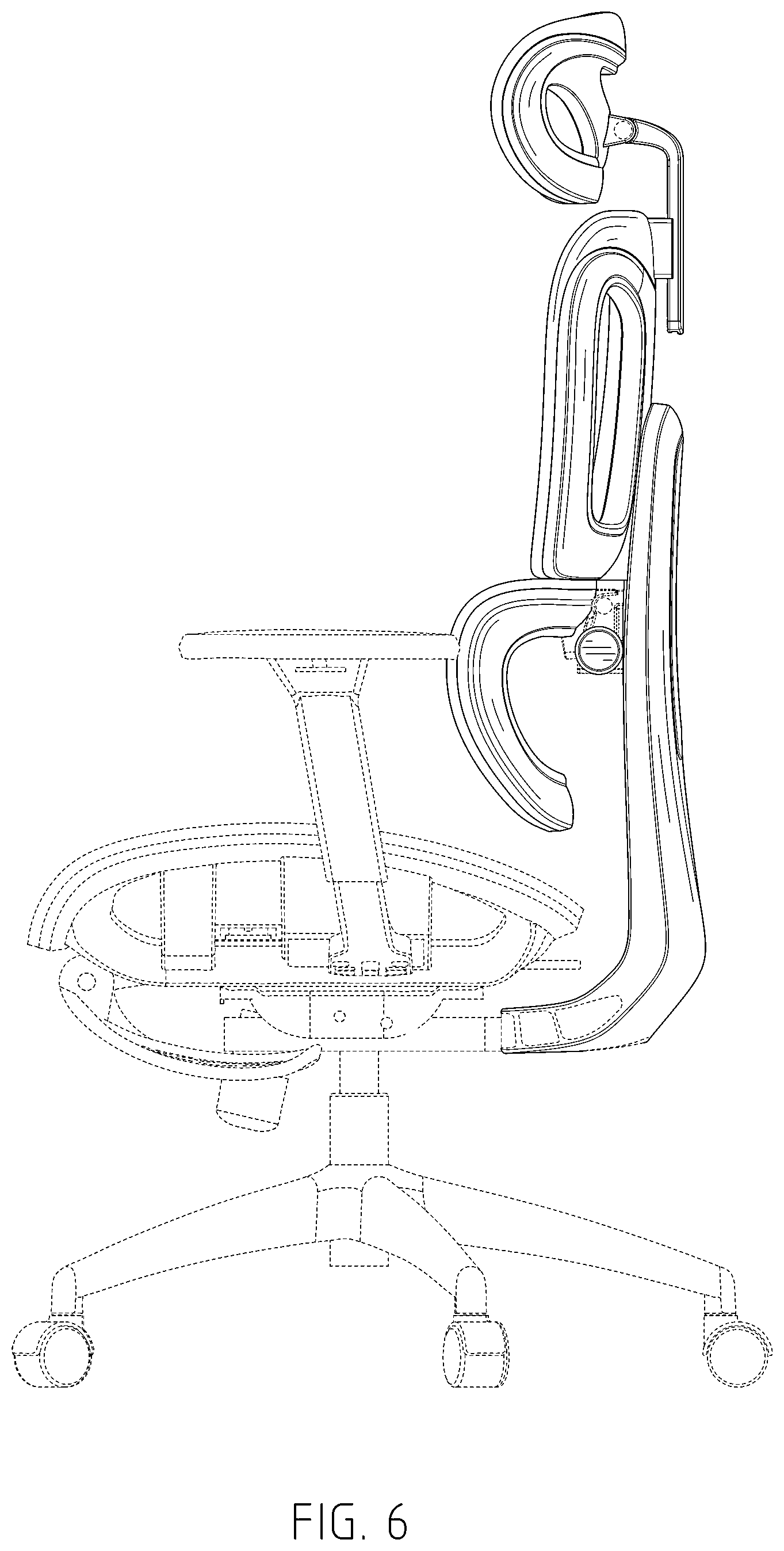 Patent USD1043150 Figure 6 – Office chair