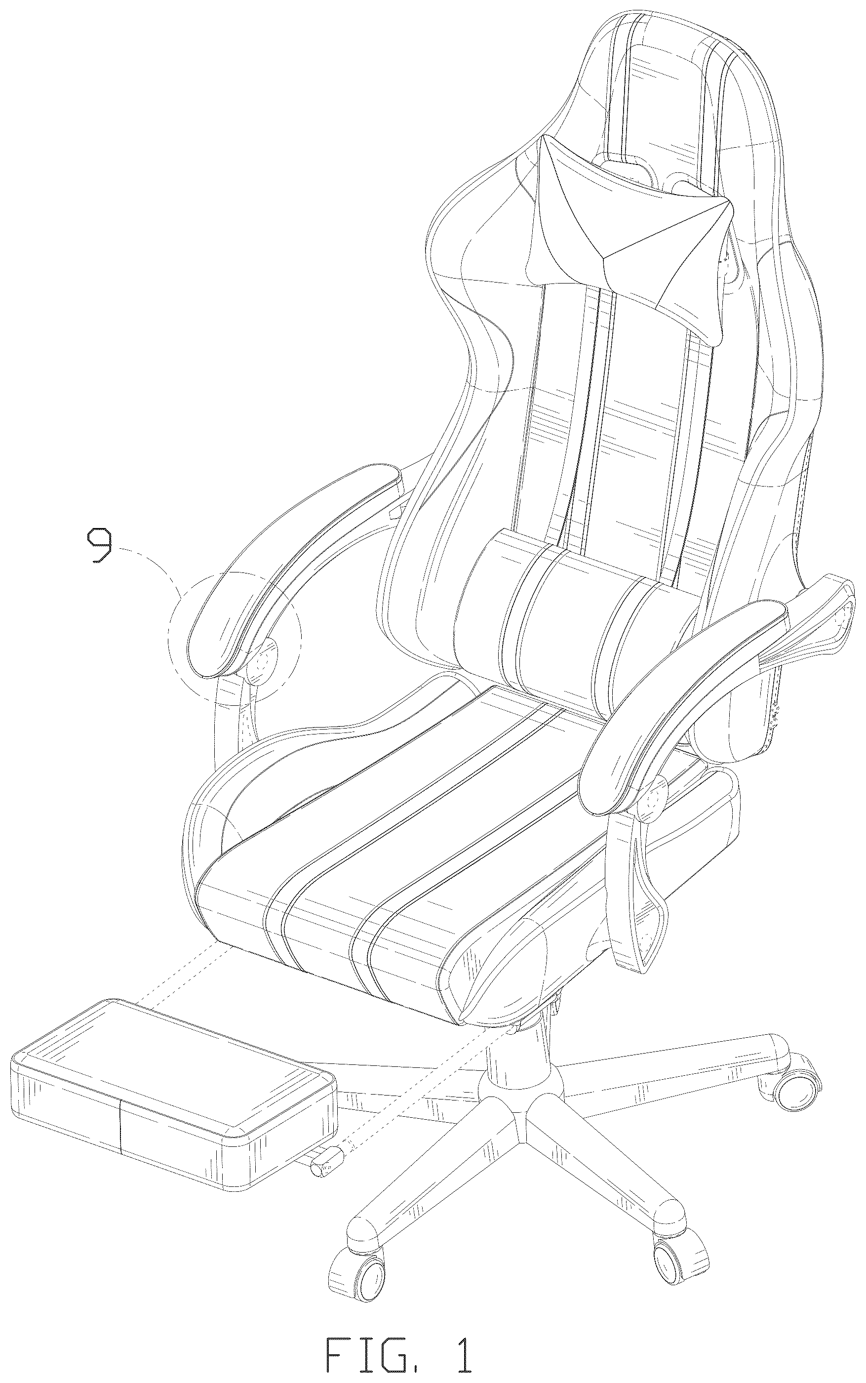 Patent USD1043151 Figure 1 – Chair