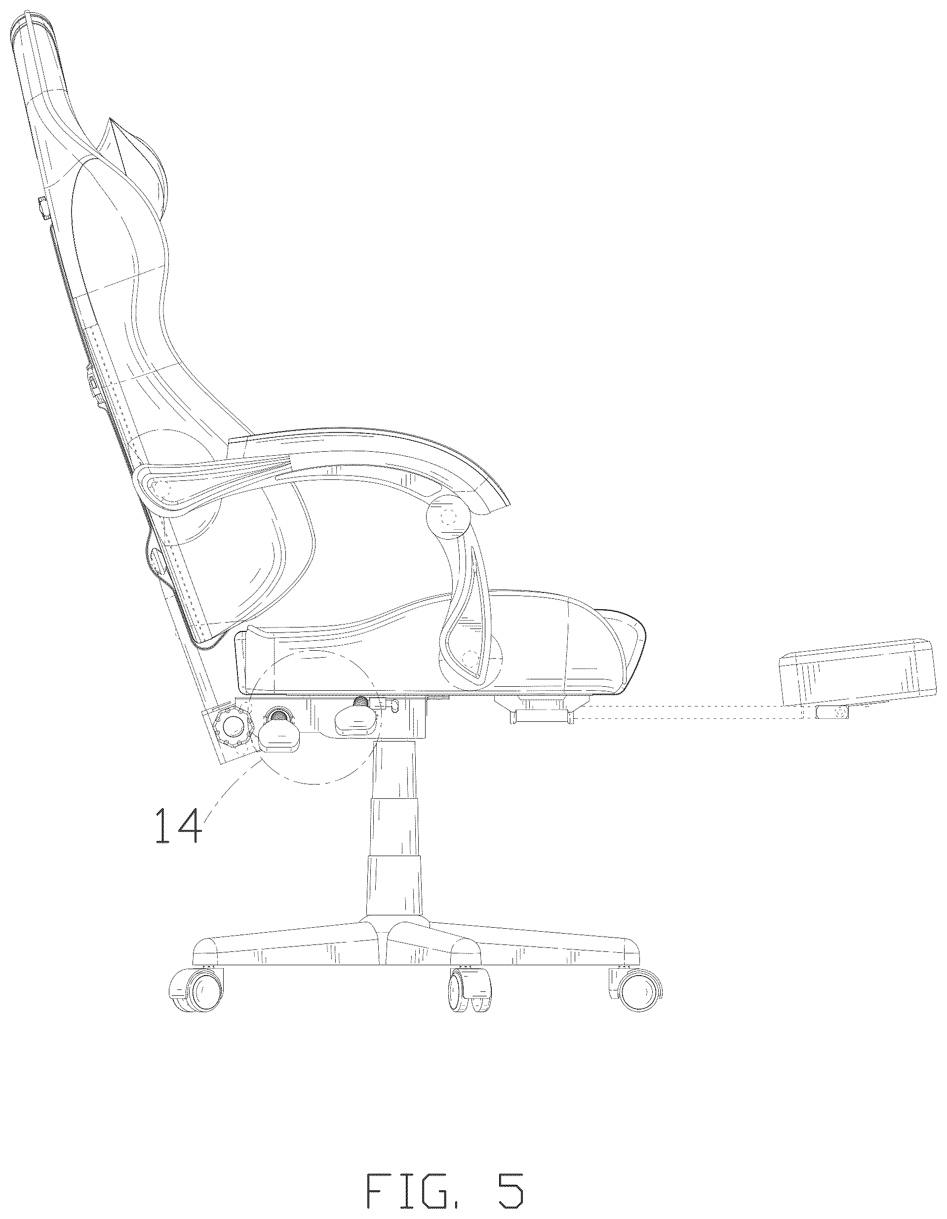 Patent USD1043151 Figure 5 – Chair
