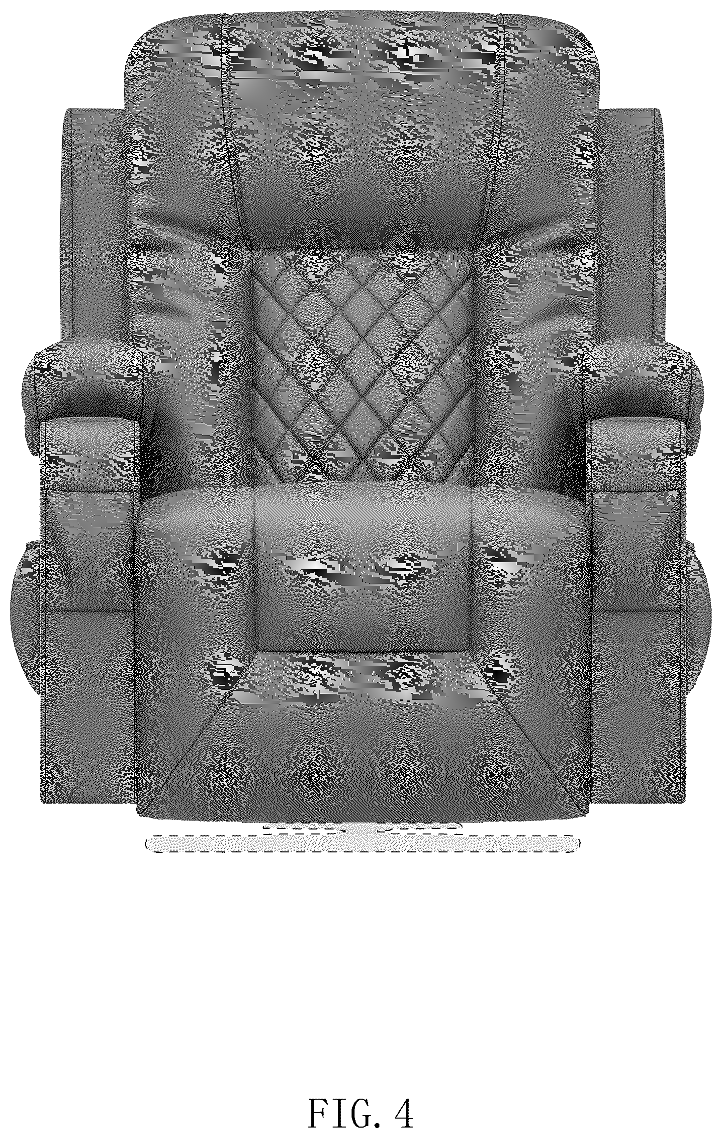 Patent USD1043152 Figure 4 – Recliner chair