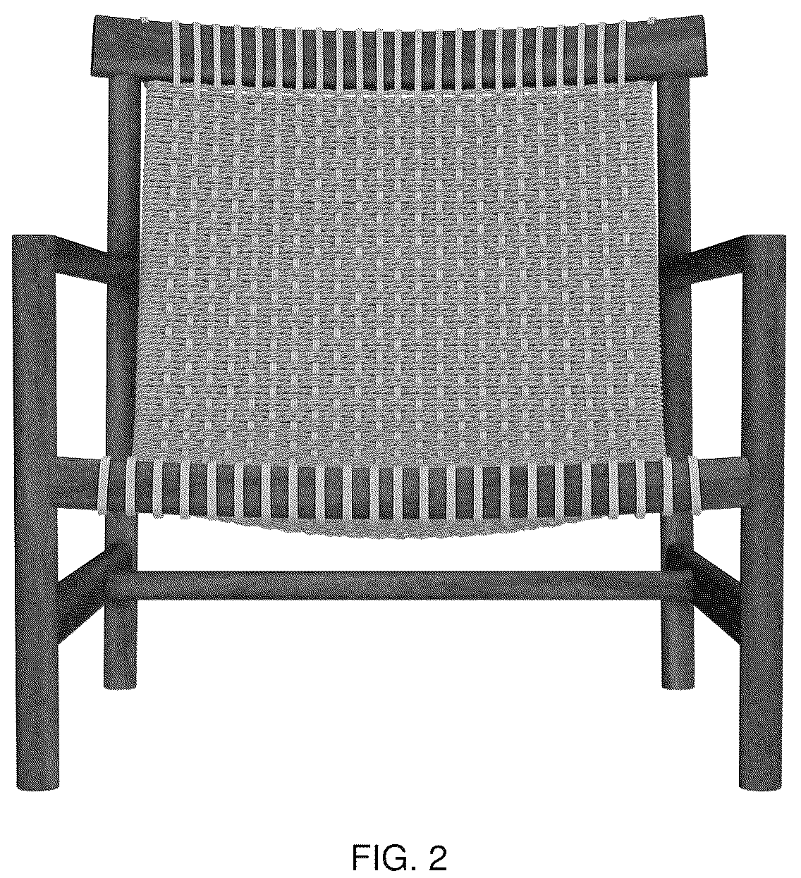 Patent USD1043153 Figure 2 – Lounge chair
