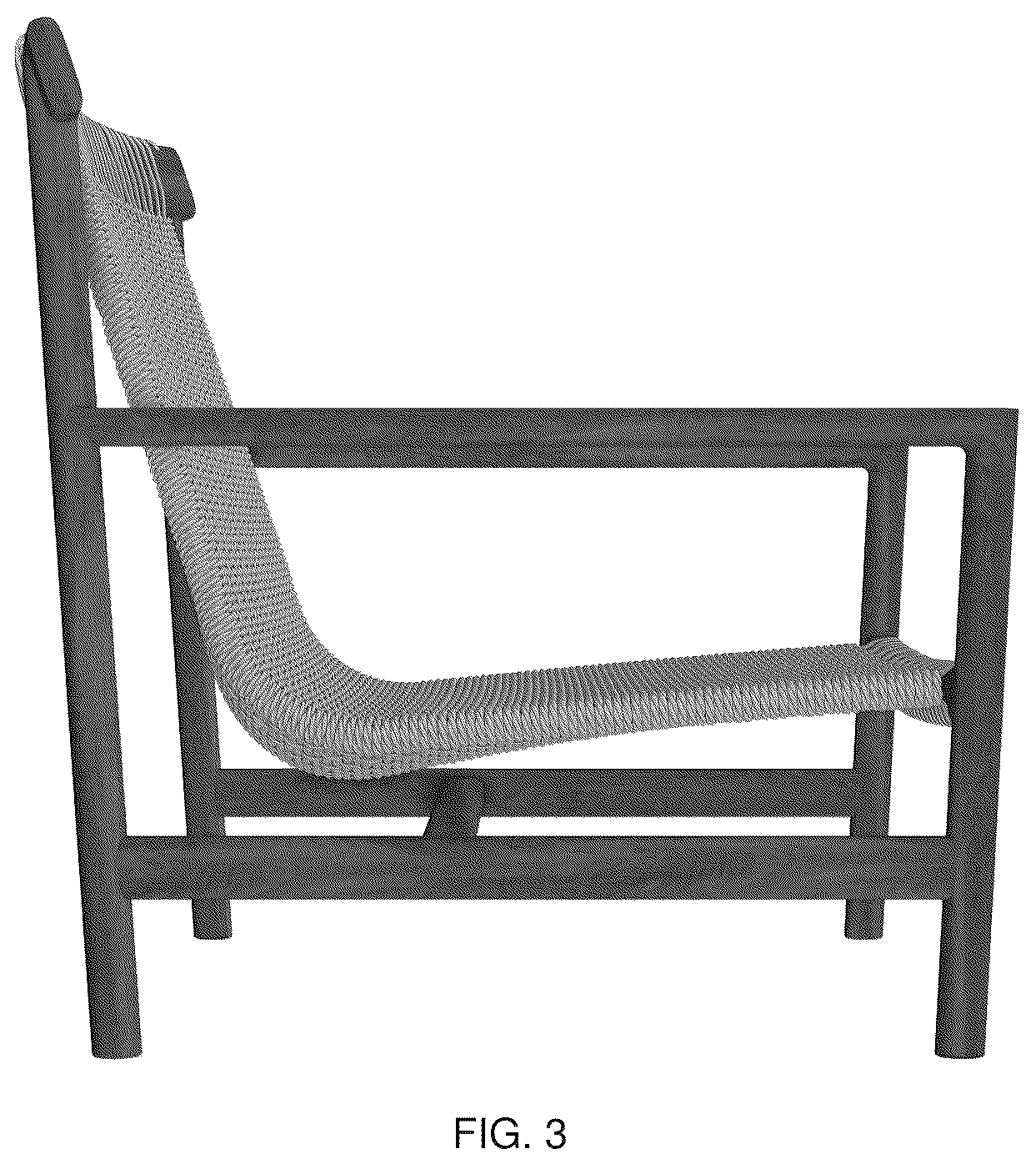 Patent USD1043153 Figure 3 – Lounge chair