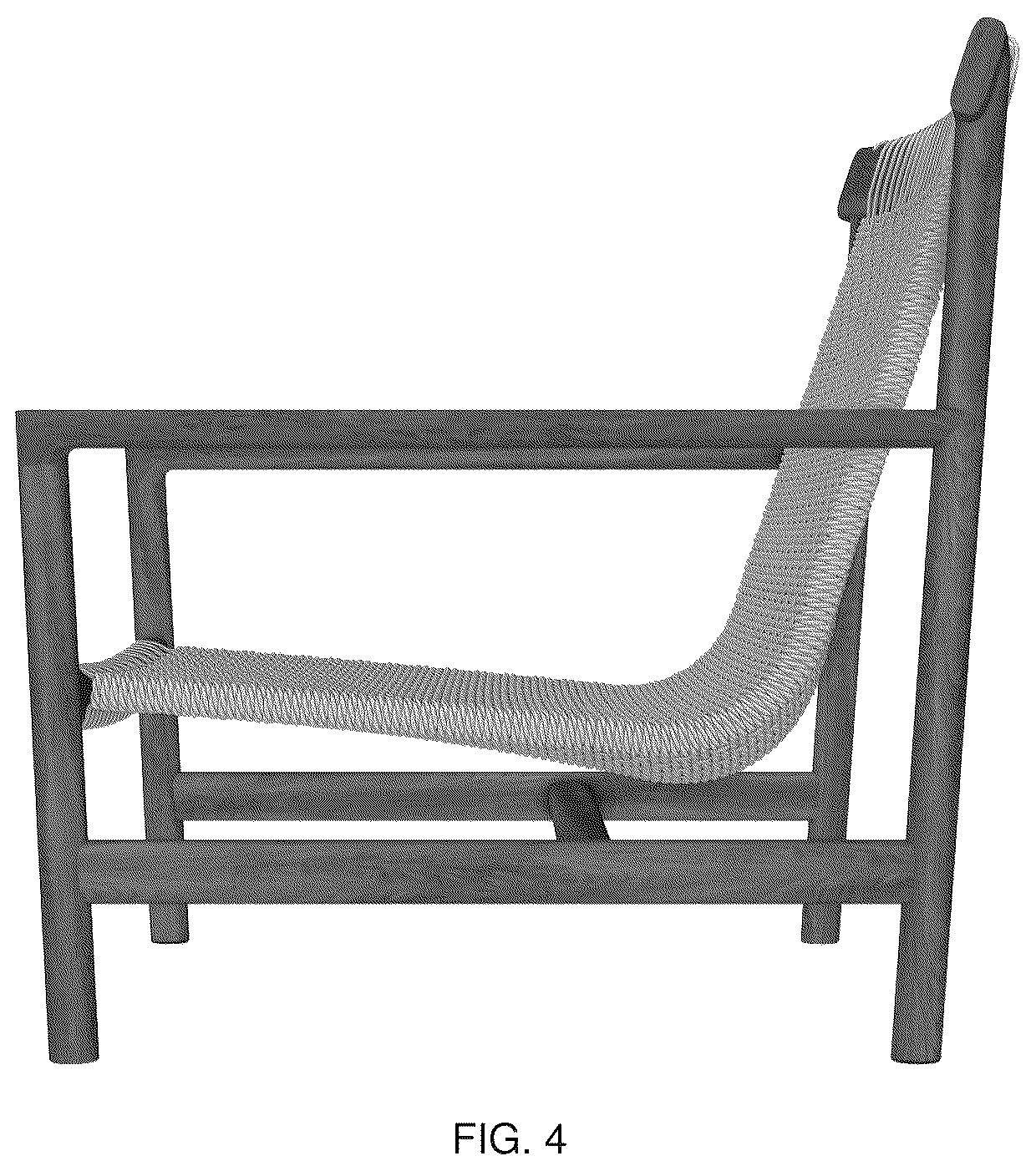 Patent USD1043153 Figure 4 – Lounge chair