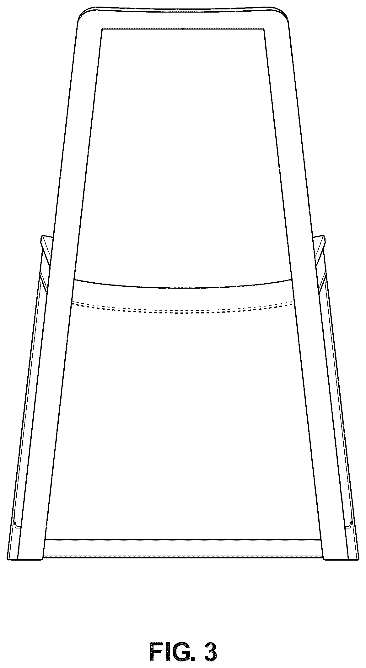 Patent USD1043154 Figure 3 – Chair