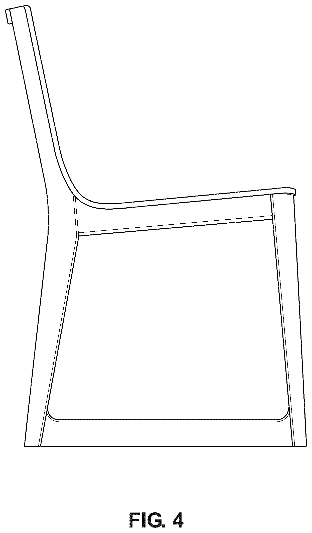 Patent USD1043154 Figure 4 – Chair