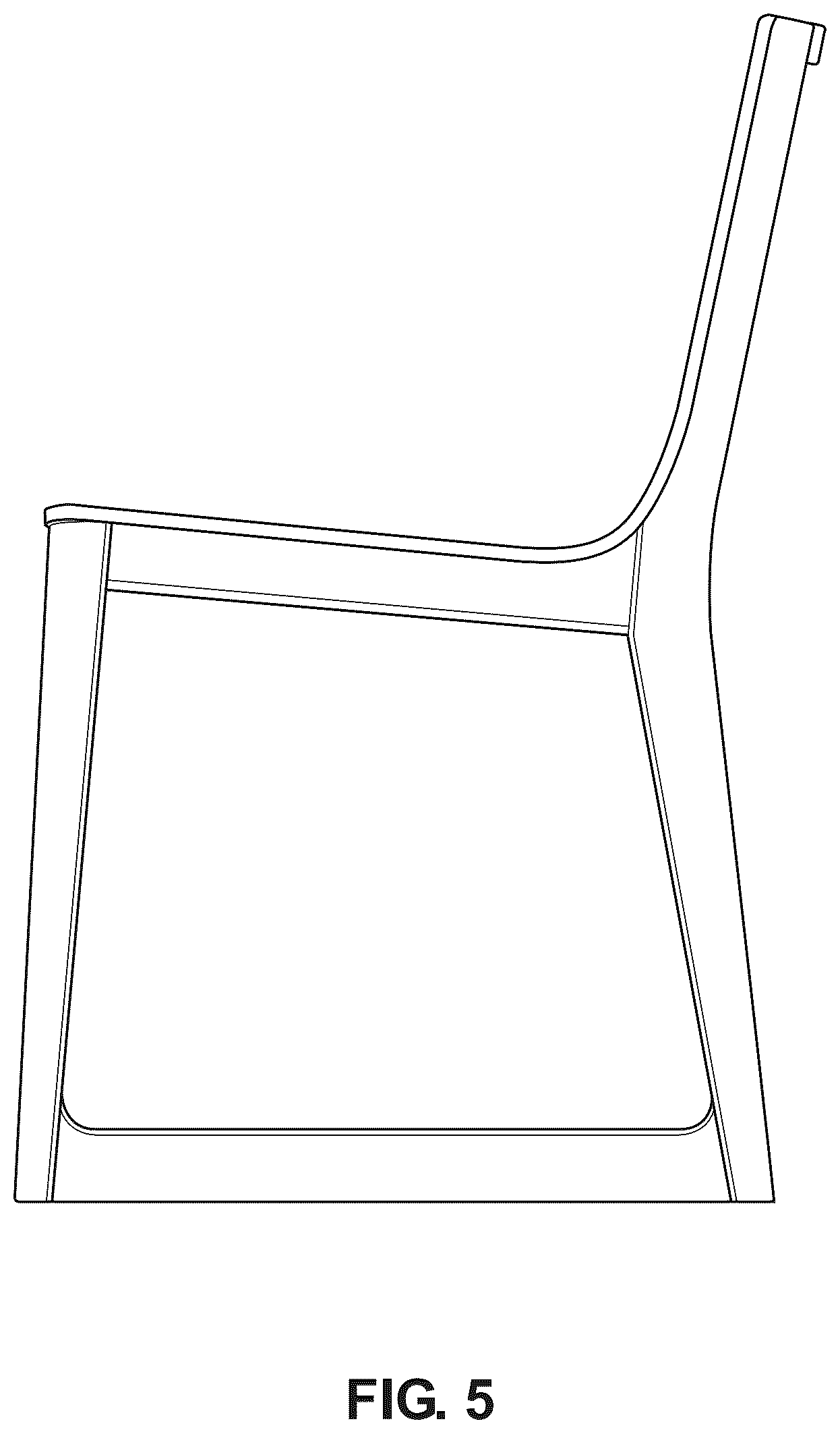 Patent USD1043154 Figure 5 – Chair