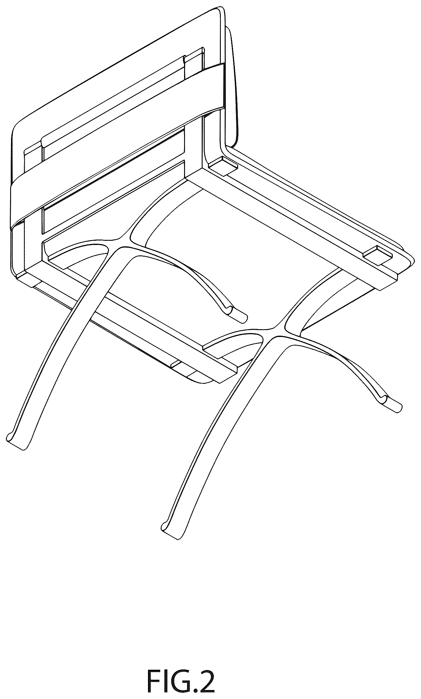 Patent USD1043155 Figure 2 – Chair