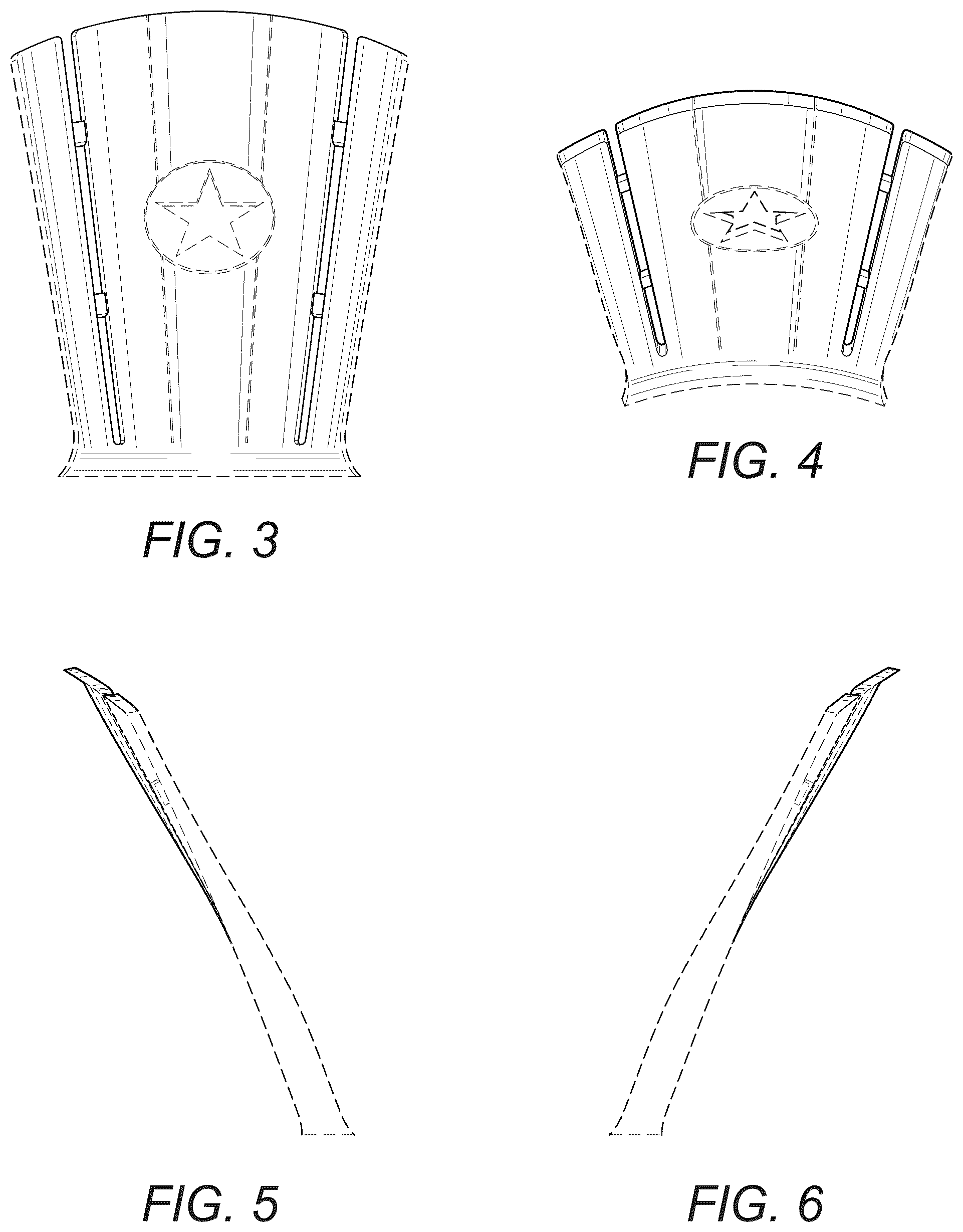Patent USD1043156 Figure 2 – Chair back
