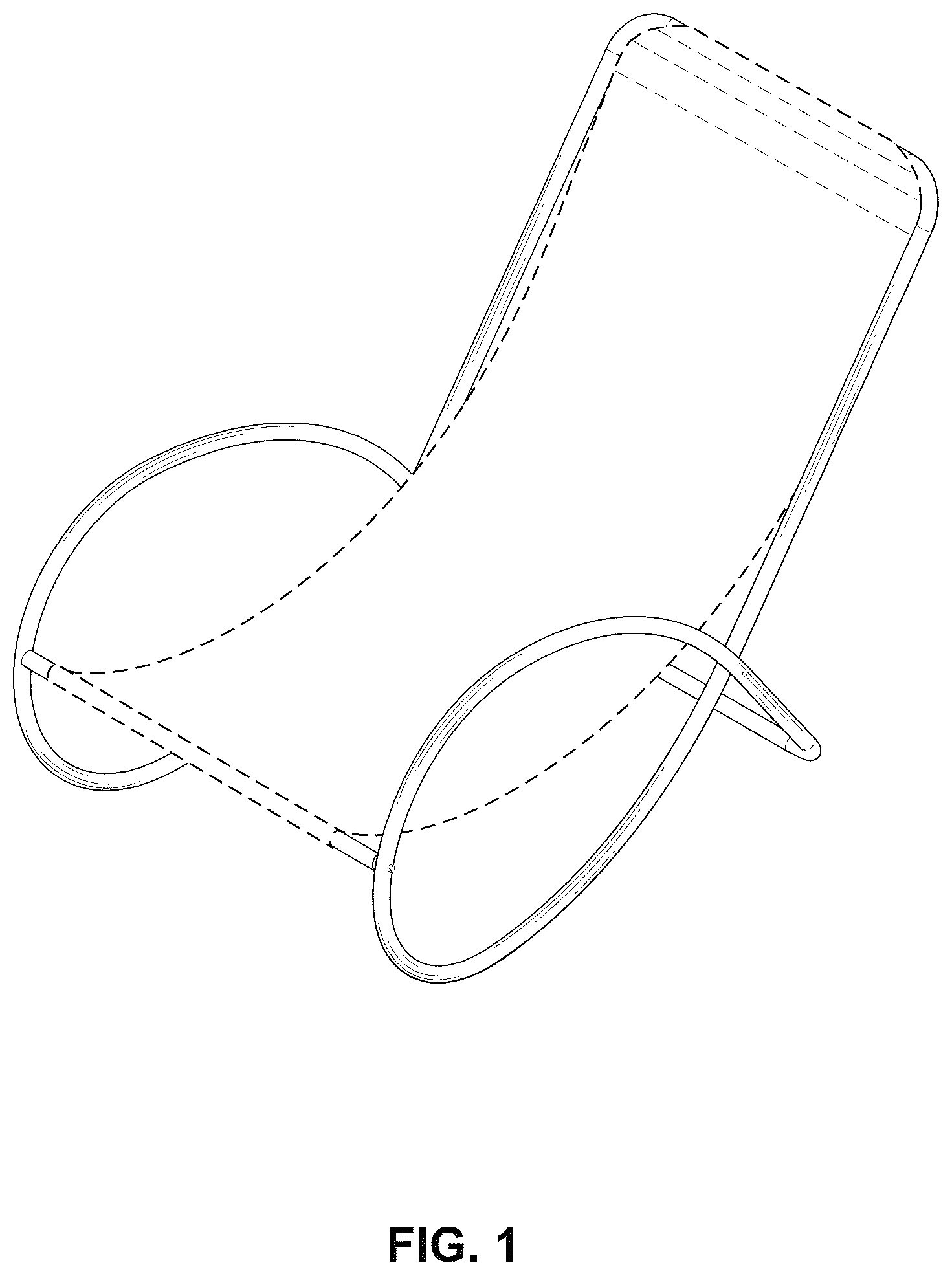 Patent USD1043157 Figure 1 – Chair frame