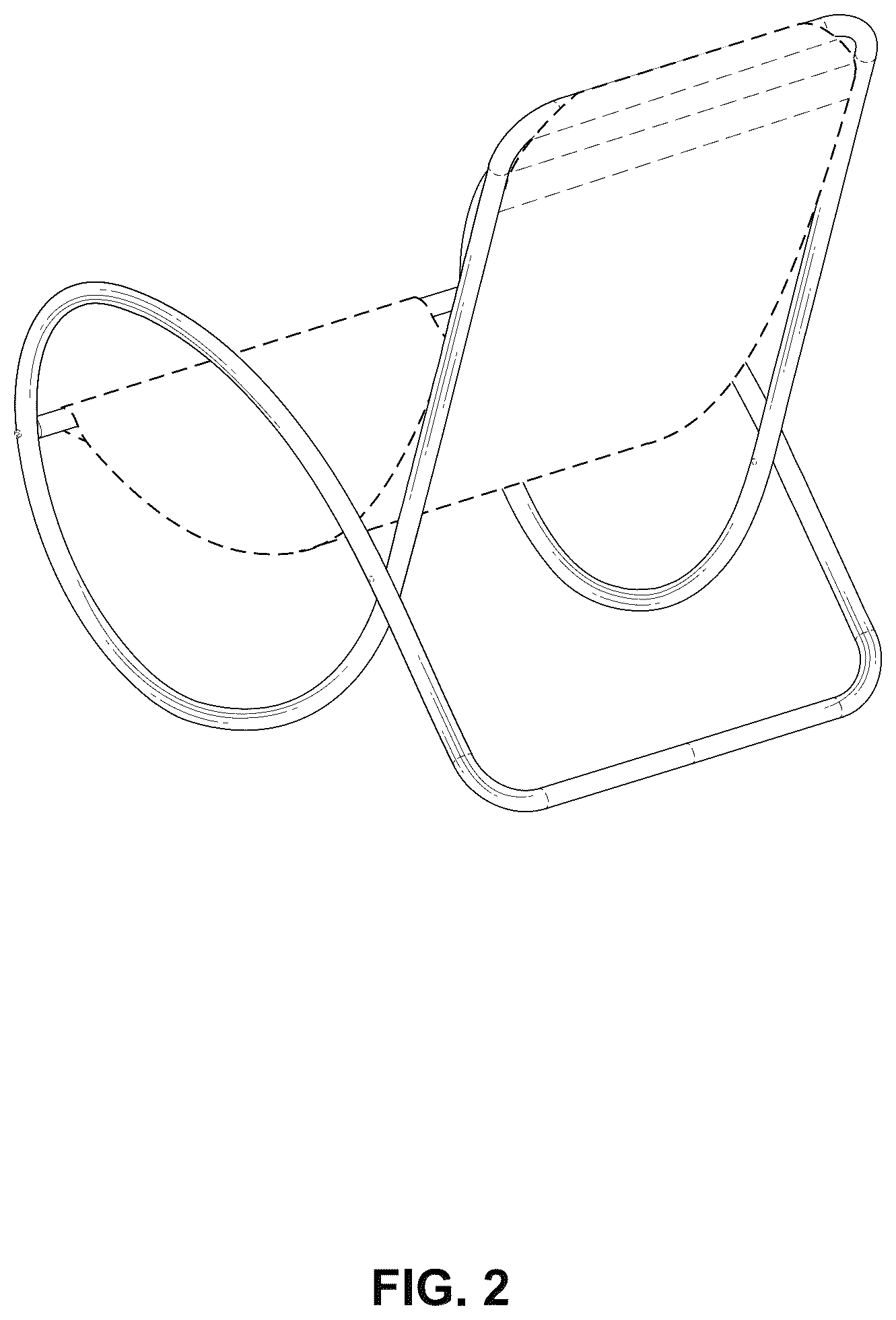 Patent USD1043157 Figure 2 – Chair frame
