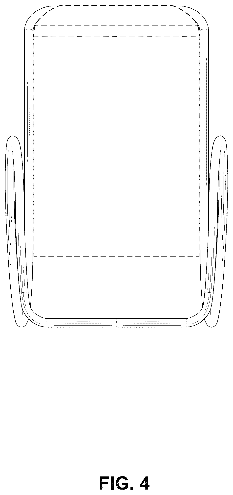 Patent USD1043157 Figure 4 – Chair frame