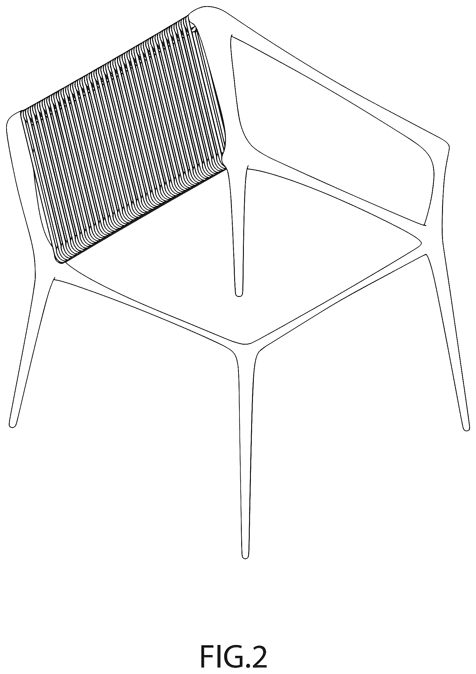 Patent USD1043159 Figure 2 – Chair