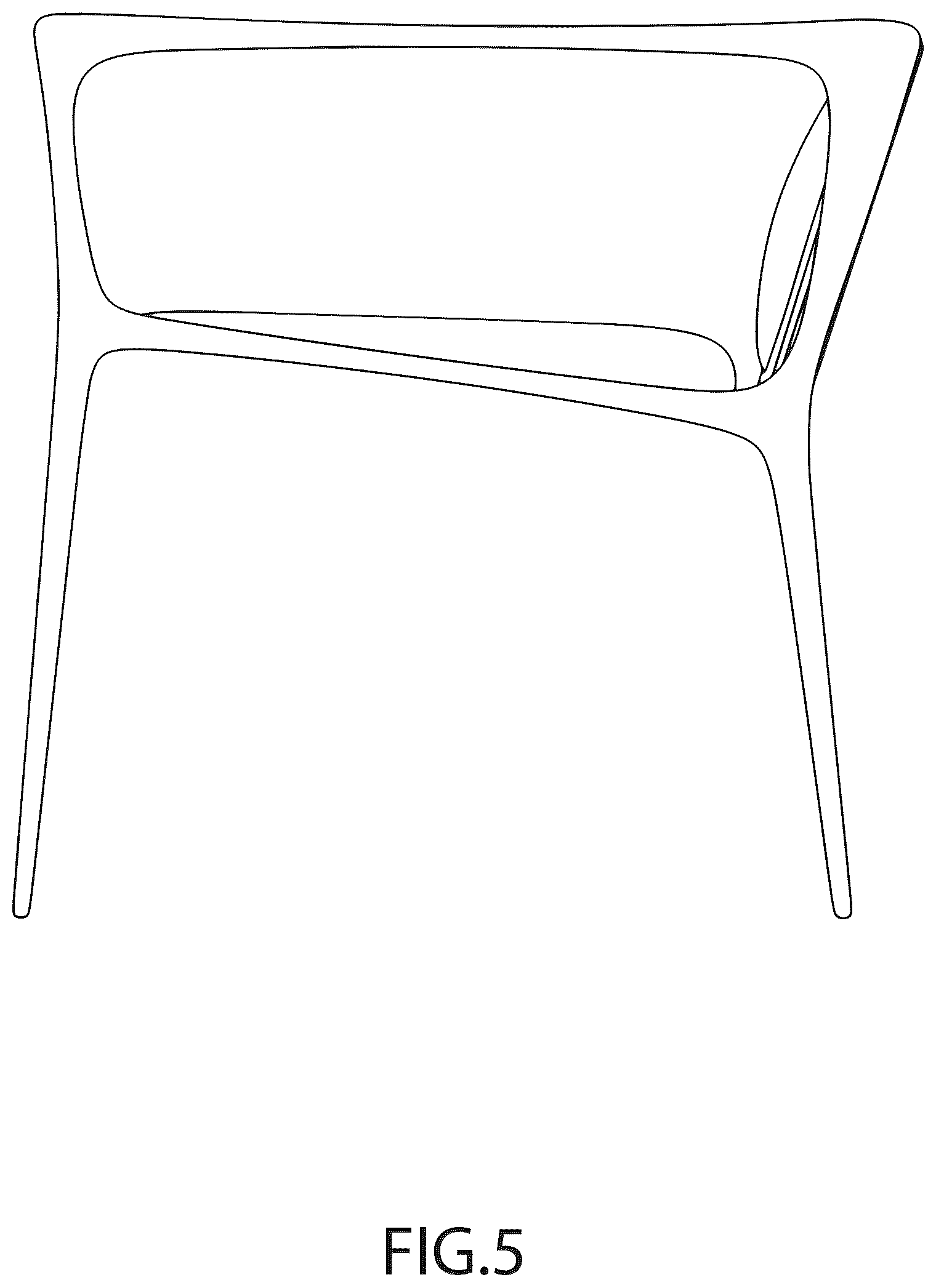 Patent USD1043159 Figure 5 – Chair