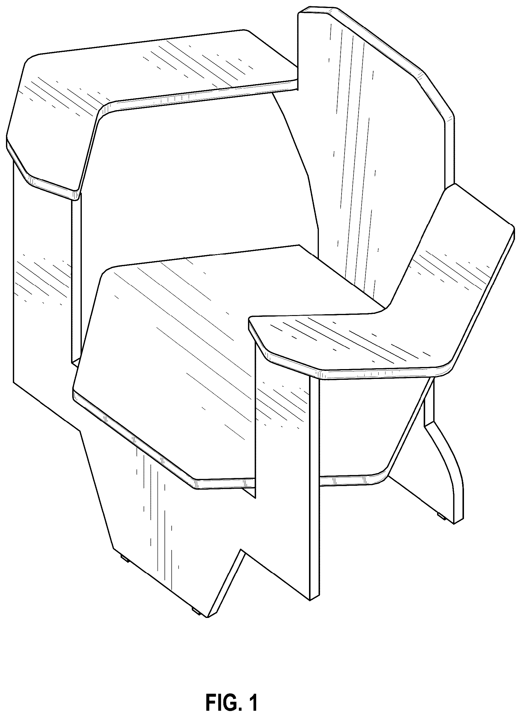 Patent USD1043160 — Chair — Figure 1