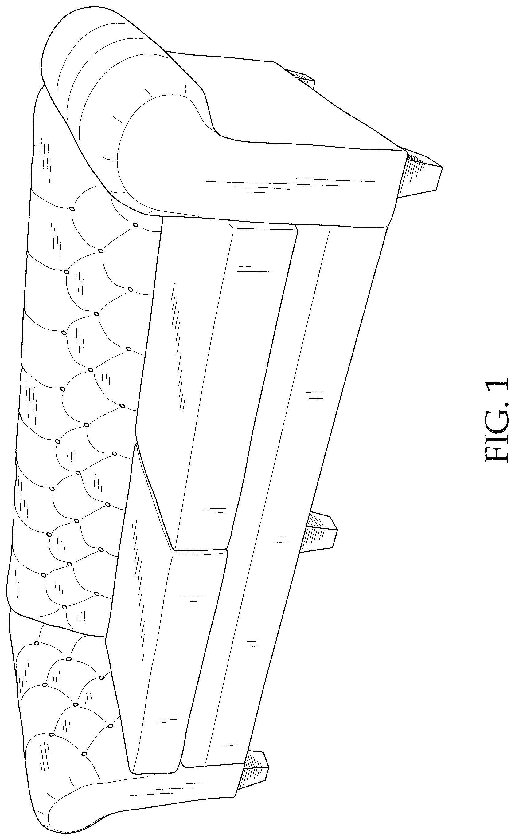 Patent USD1043161 Figure 1 – Sofa