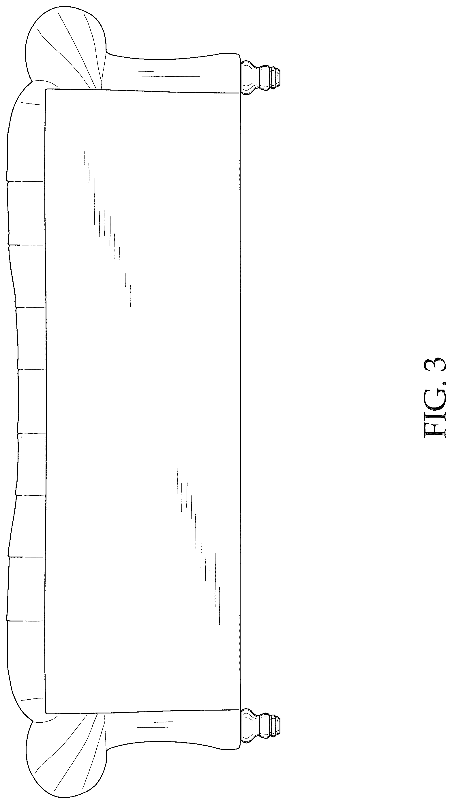 Patent USD1043162 Figure 3 – Sofa