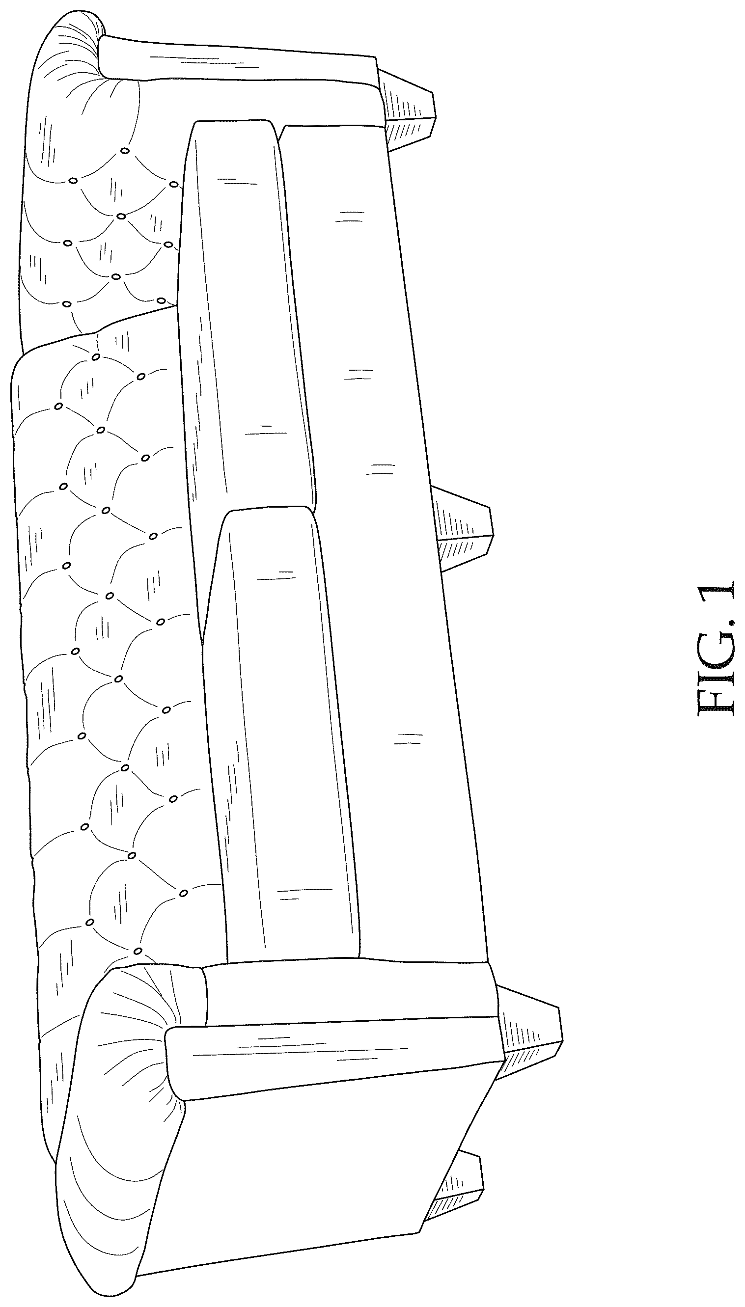 Patent USD1043163 Figure 1 – Sofa