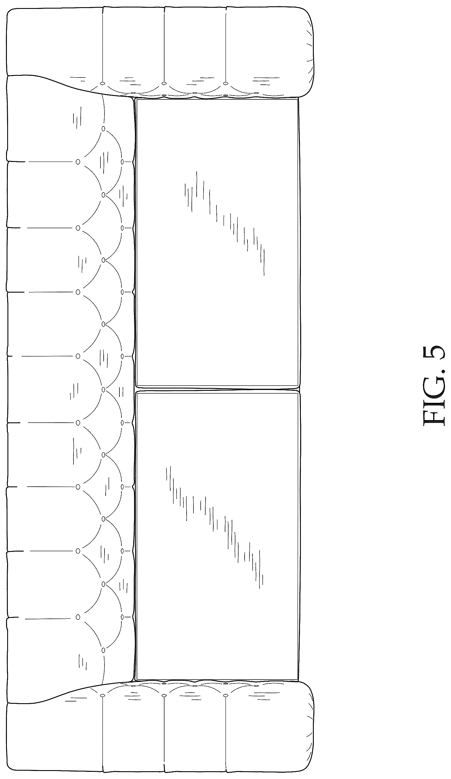 Patent USD1043163 Figure 5 – Sofa