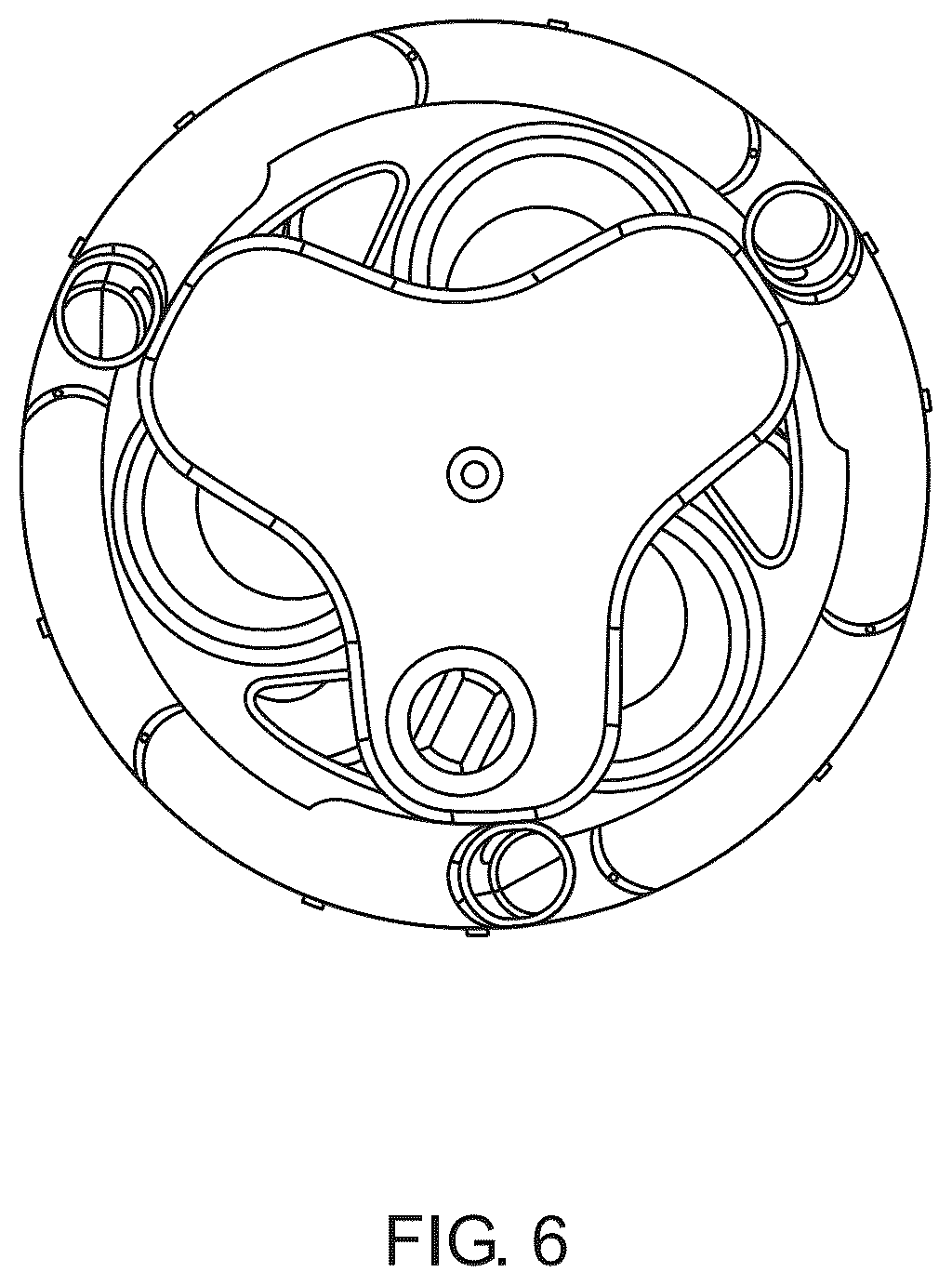 Patent USD1043164 Figure 6 – Pot plants stand