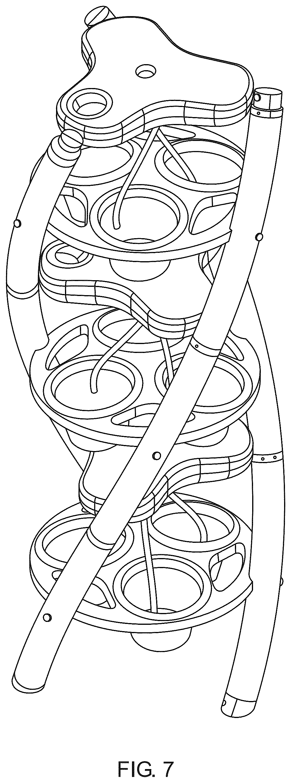 Patent USD1043164 Figure 7 – Pot plants stand