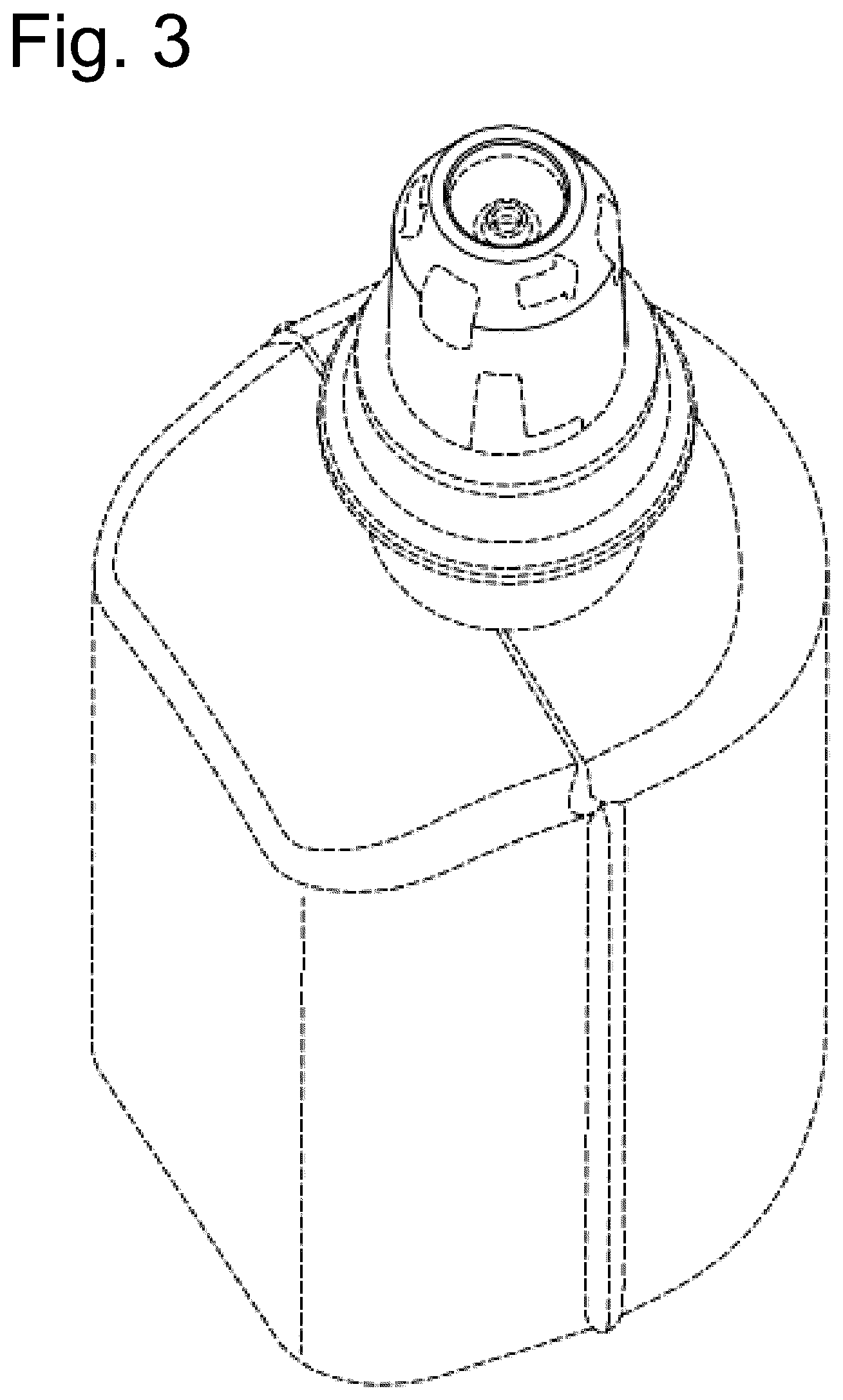 Patent USD1043166 Figure 3 – Dispenser