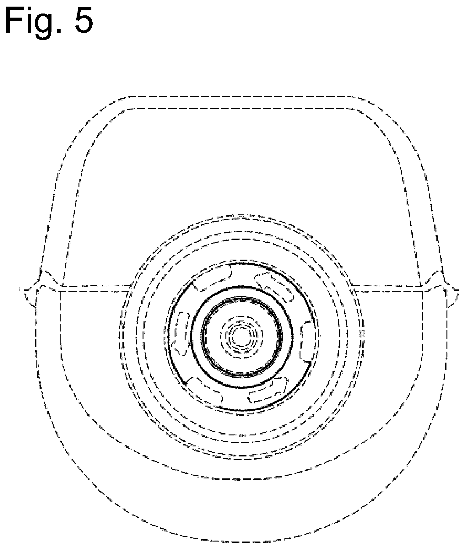 Patent USD1043166 Figure 5 – Dispenser