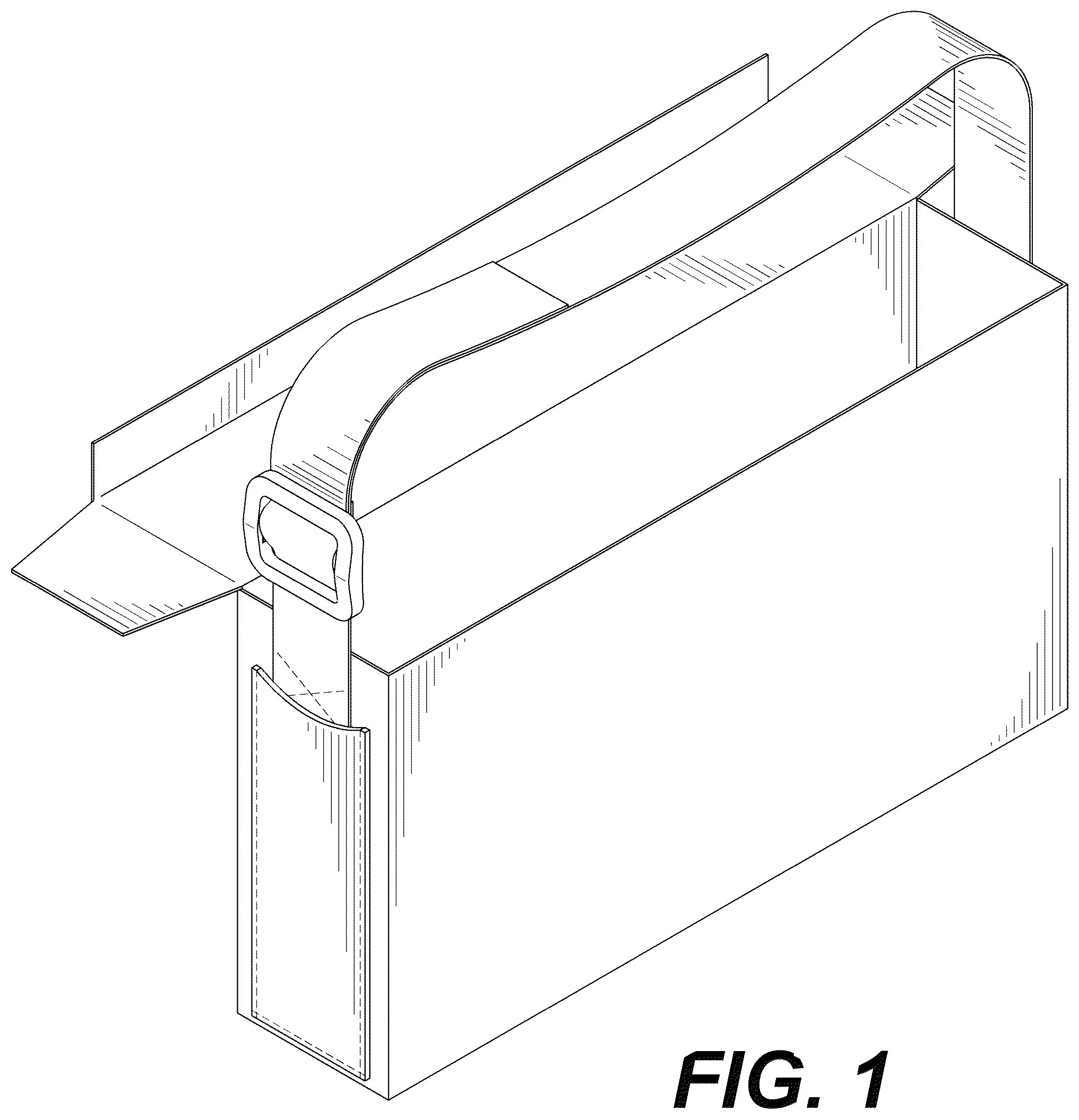 Patent USD1043167 Figure 1 – Automotive tissue valet